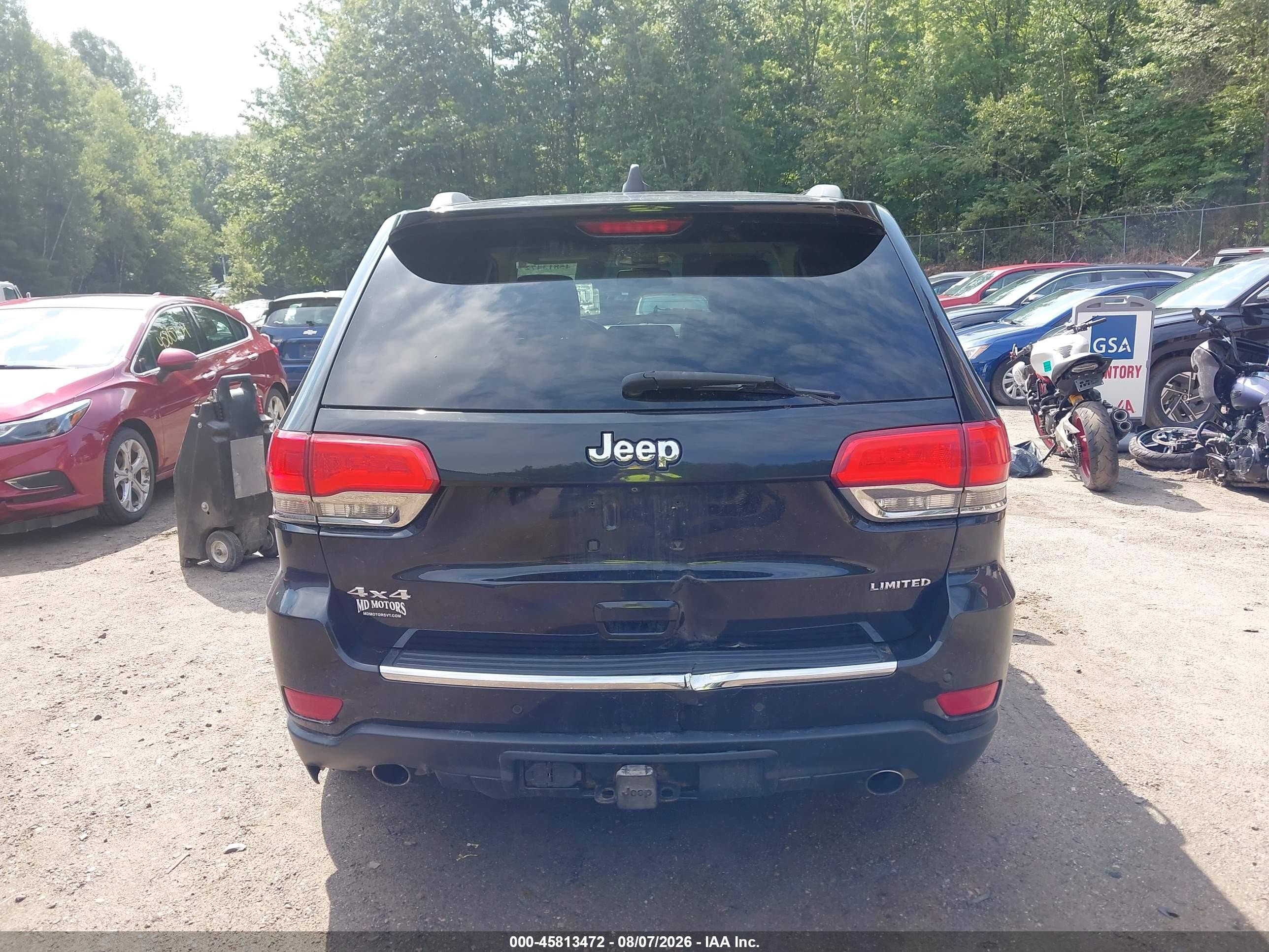 2014 Jeep Grand Cherokee Limited Black vin: 1C4RJFBG3EC103369
