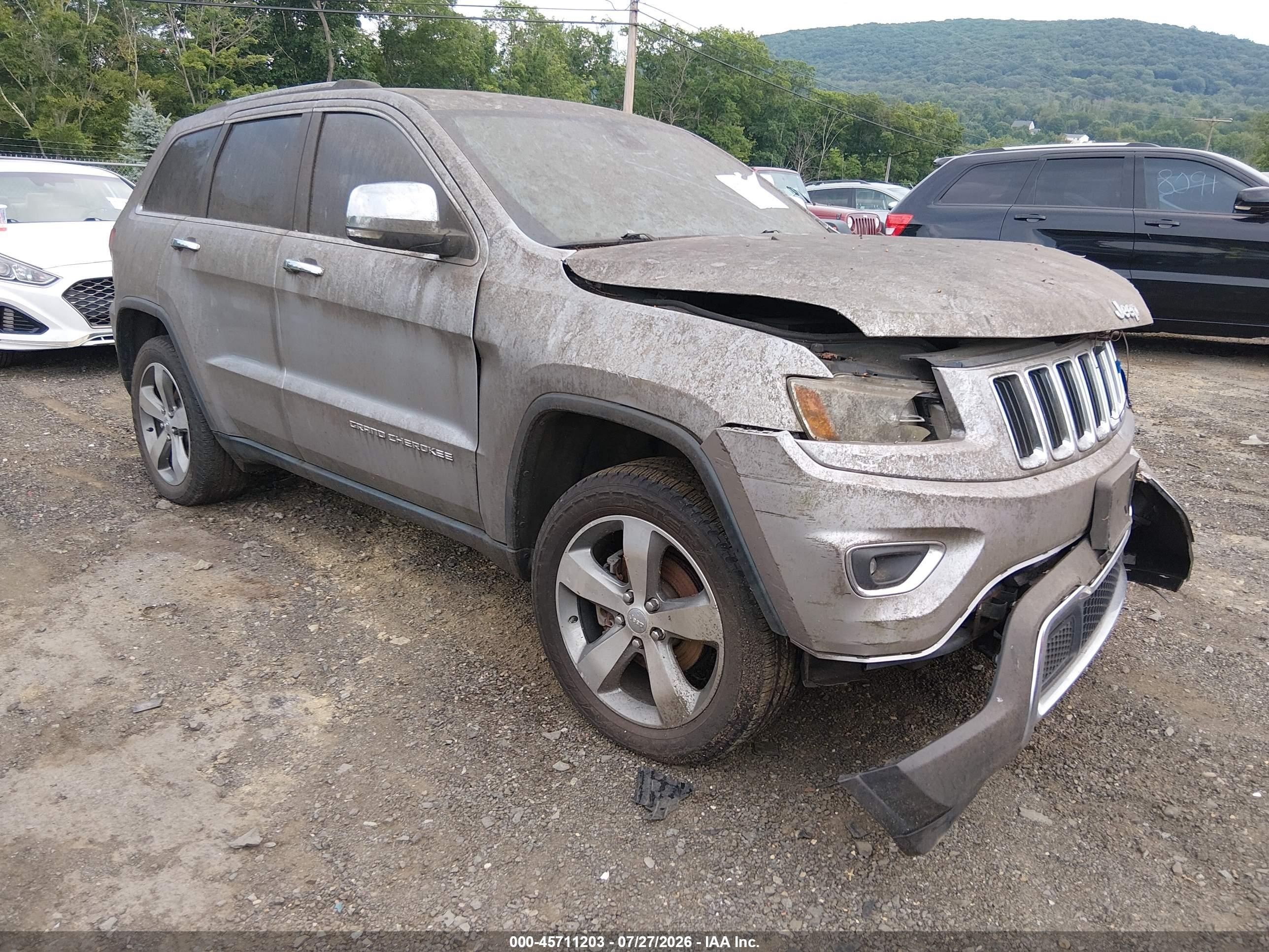 2014 Jeep Grand Cherokee Limited Серебряный vin: 1C4RJFBG3EC150787