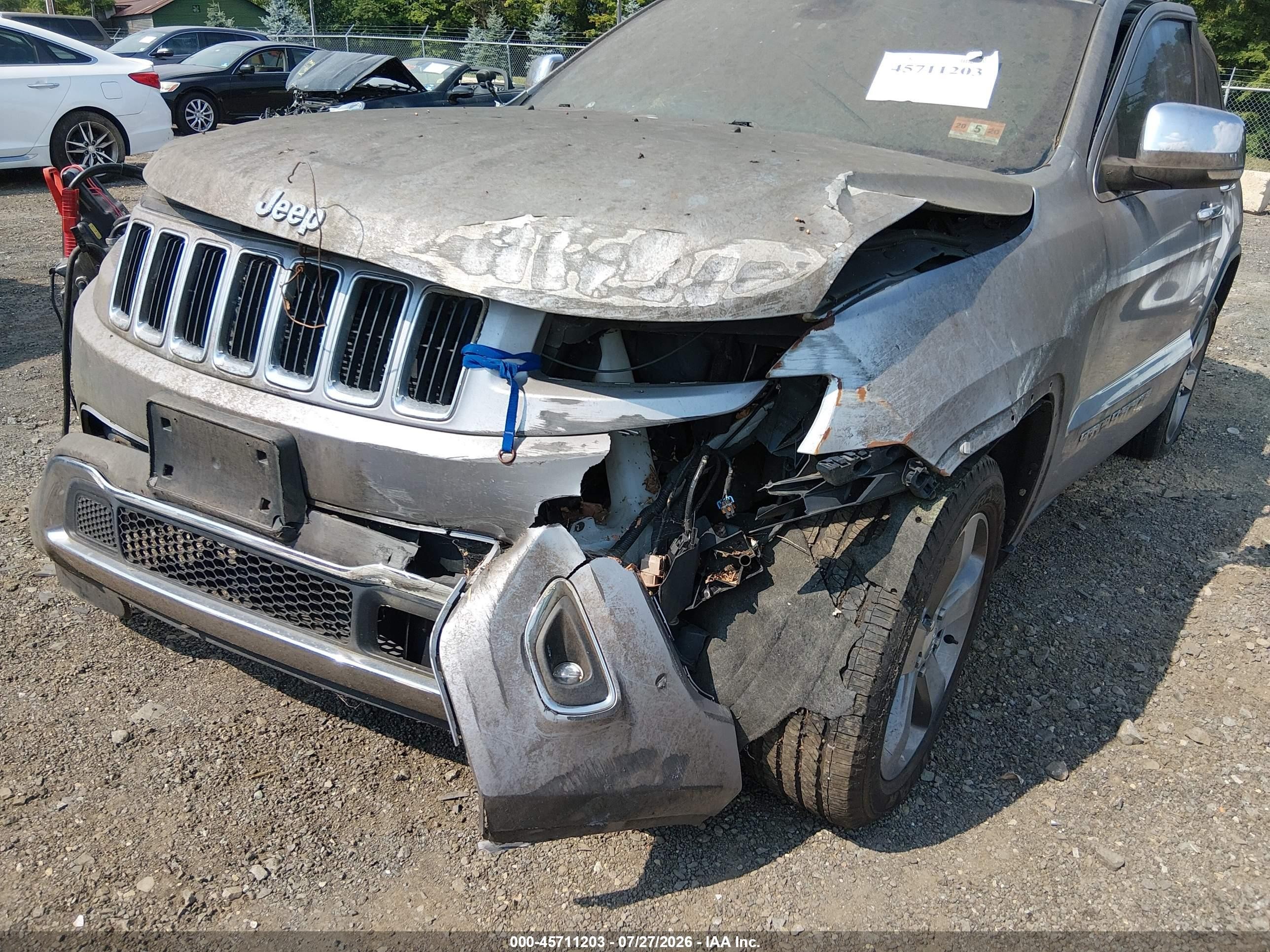 2014 Jeep Grand Cherokee Limited Silver vin: 1C4RJFBG3EC150787