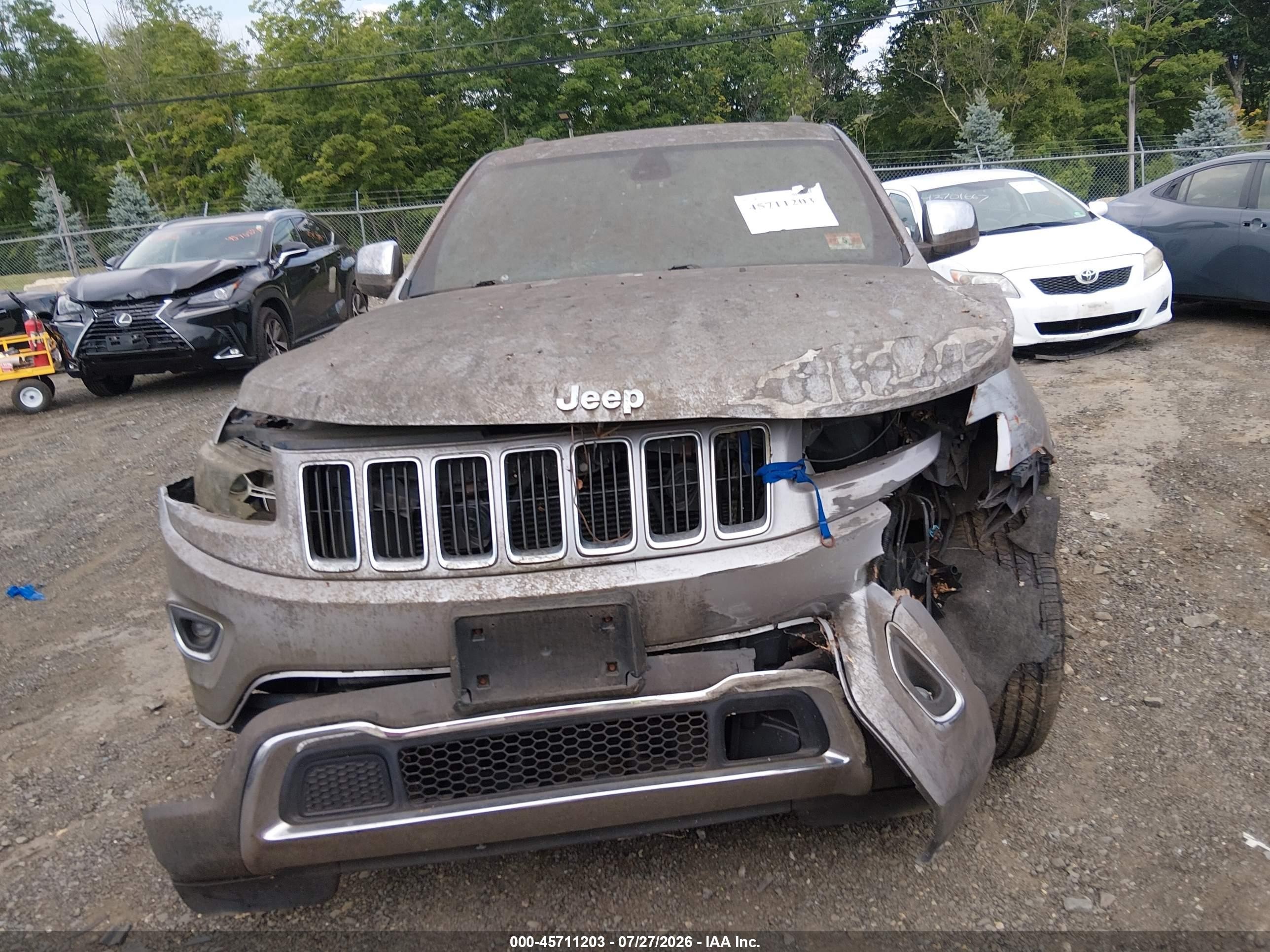 2014 Jeep Grand Cherokee Limited Silver vin: 1C4RJFBG3EC150787