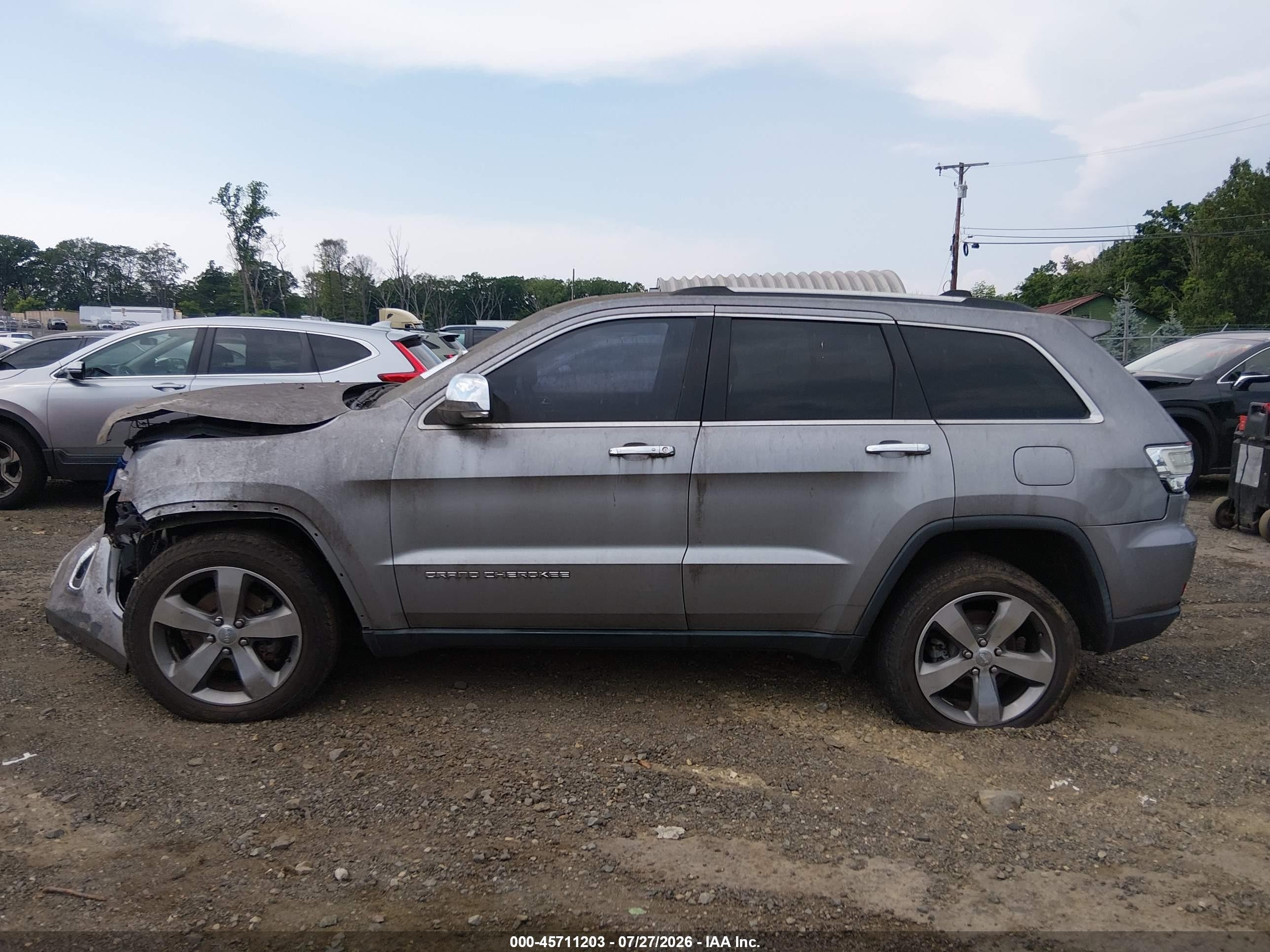 2014 Jeep Grand Cherokee Limited Silver vin: 1C4RJFBG3EC150787