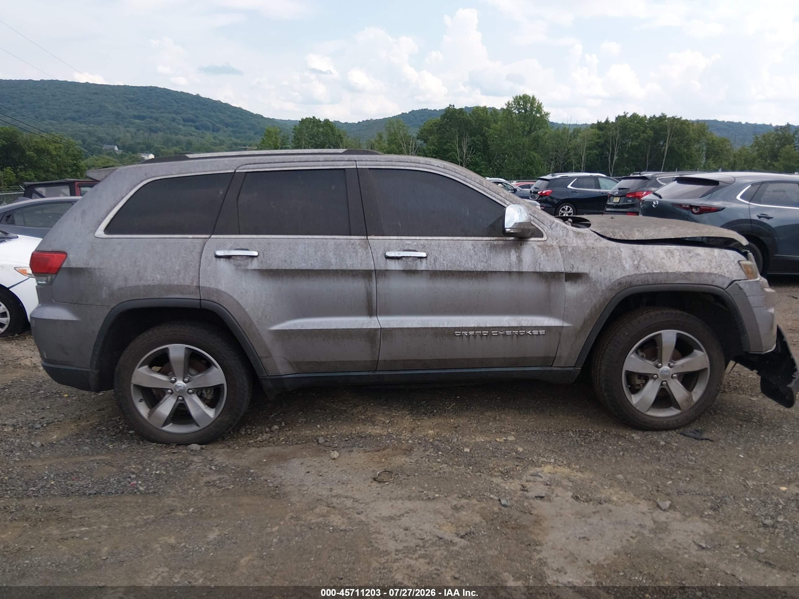 2014 Jeep Grand Cherokee Limited Silver vin: 1C4RJFBG3EC150787