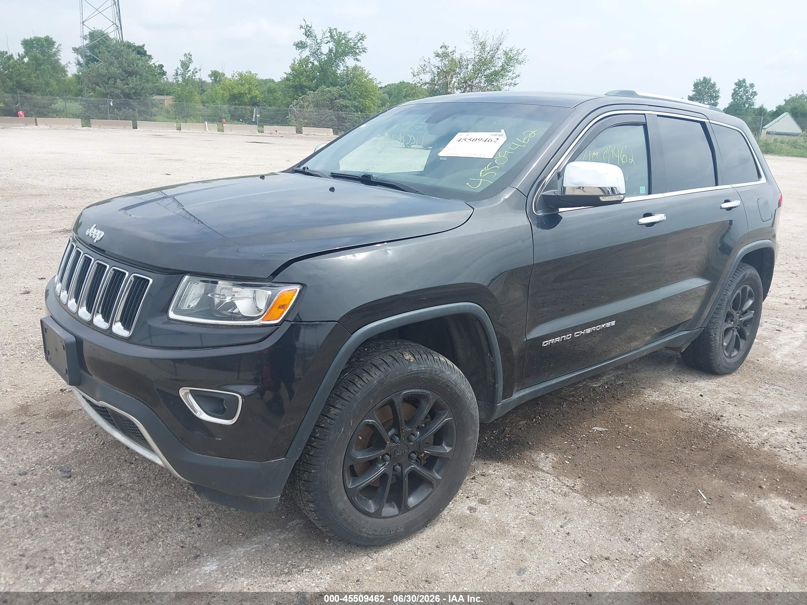 2014 Jeep Grand Cherokee Limited Black vin: 1C4RJFBG3EC186074
