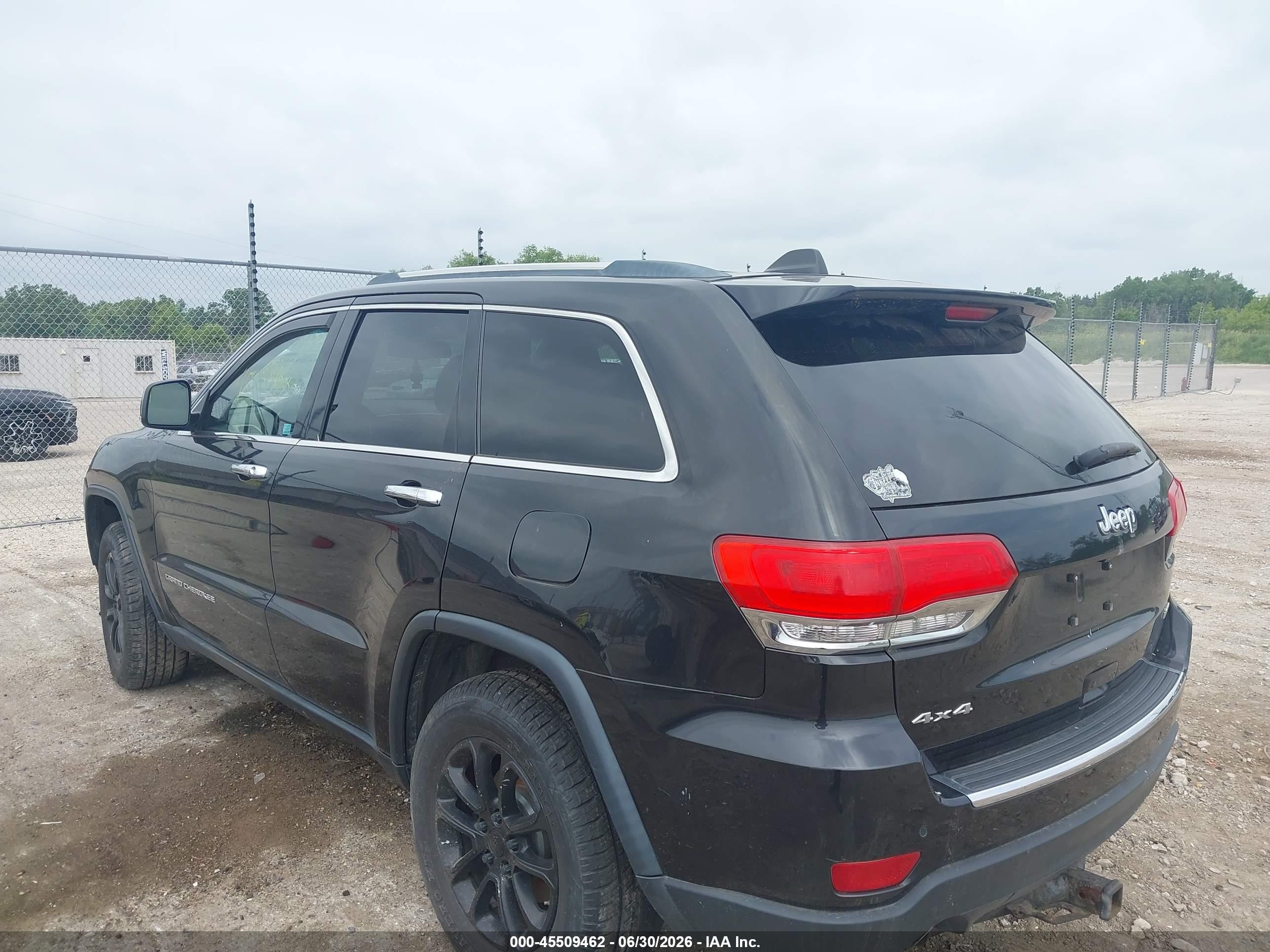 2014 Jeep Grand Cherokee Limited Black vin: 1C4RJFBG3EC186074