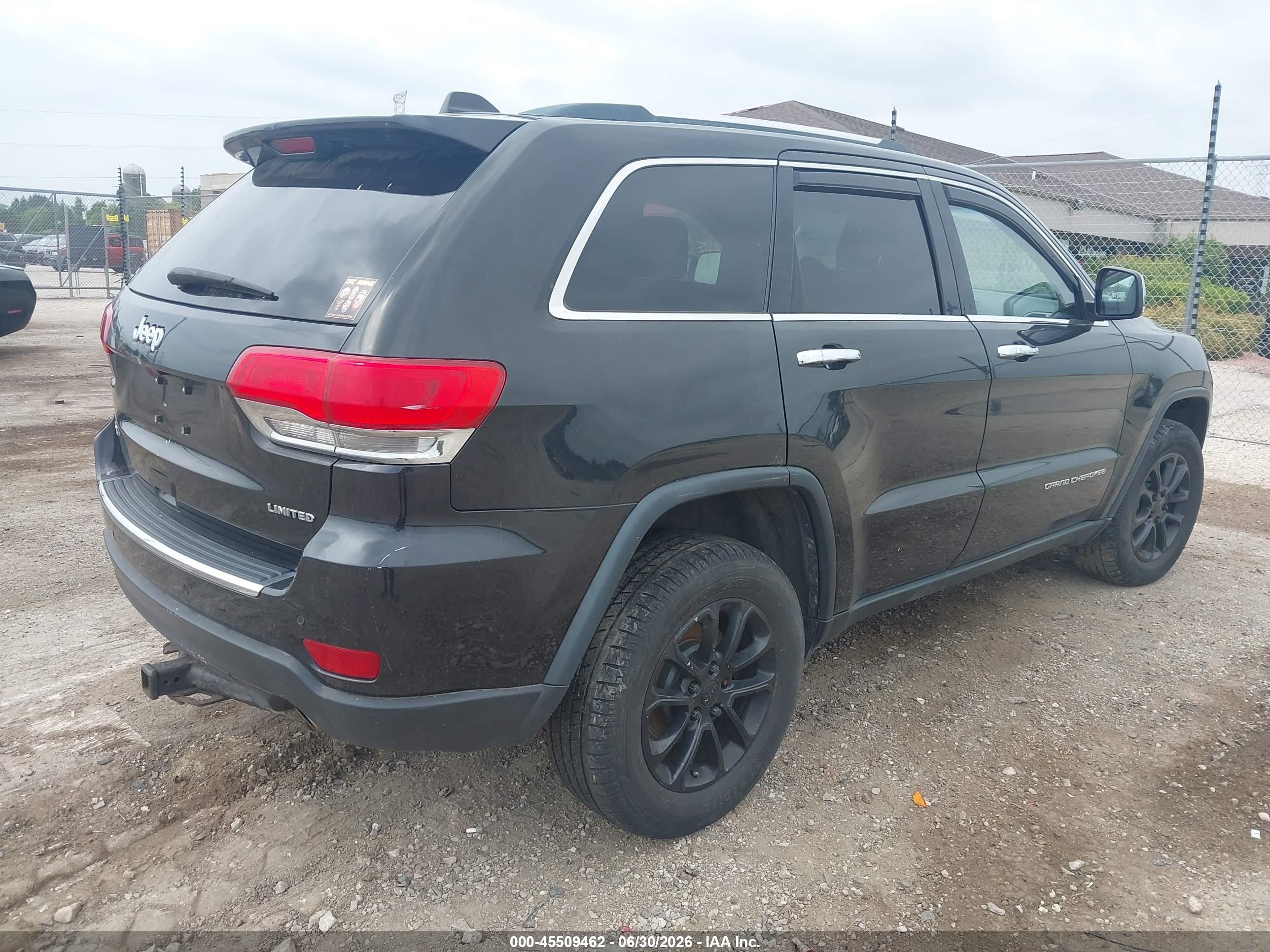 2014 Jeep Grand Cherokee Limited Black vin: 1C4RJFBG3EC186074