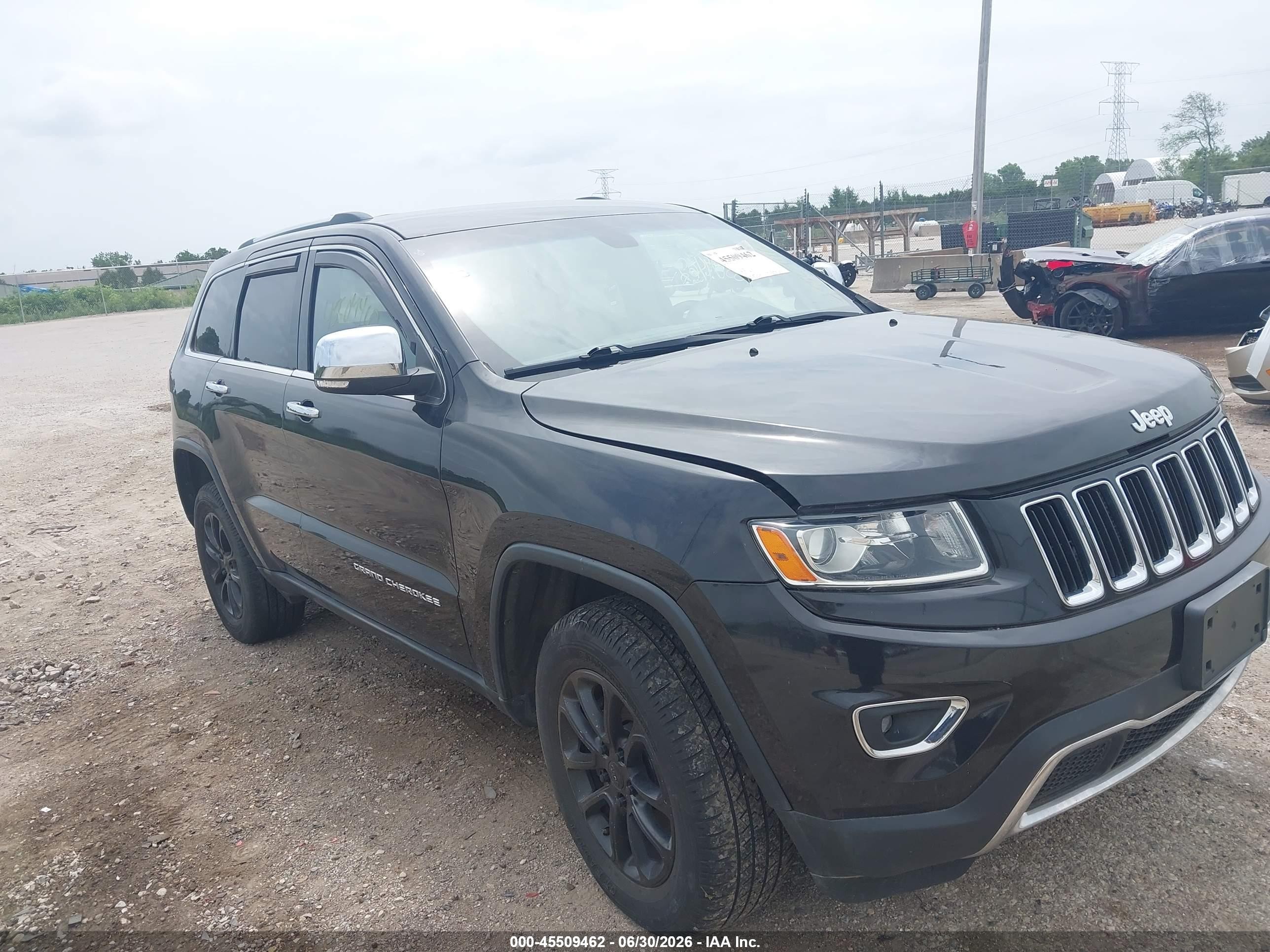 2014 Jeep Grand Cherokee Limited Black vin: 1C4RJFBG3EC186074
