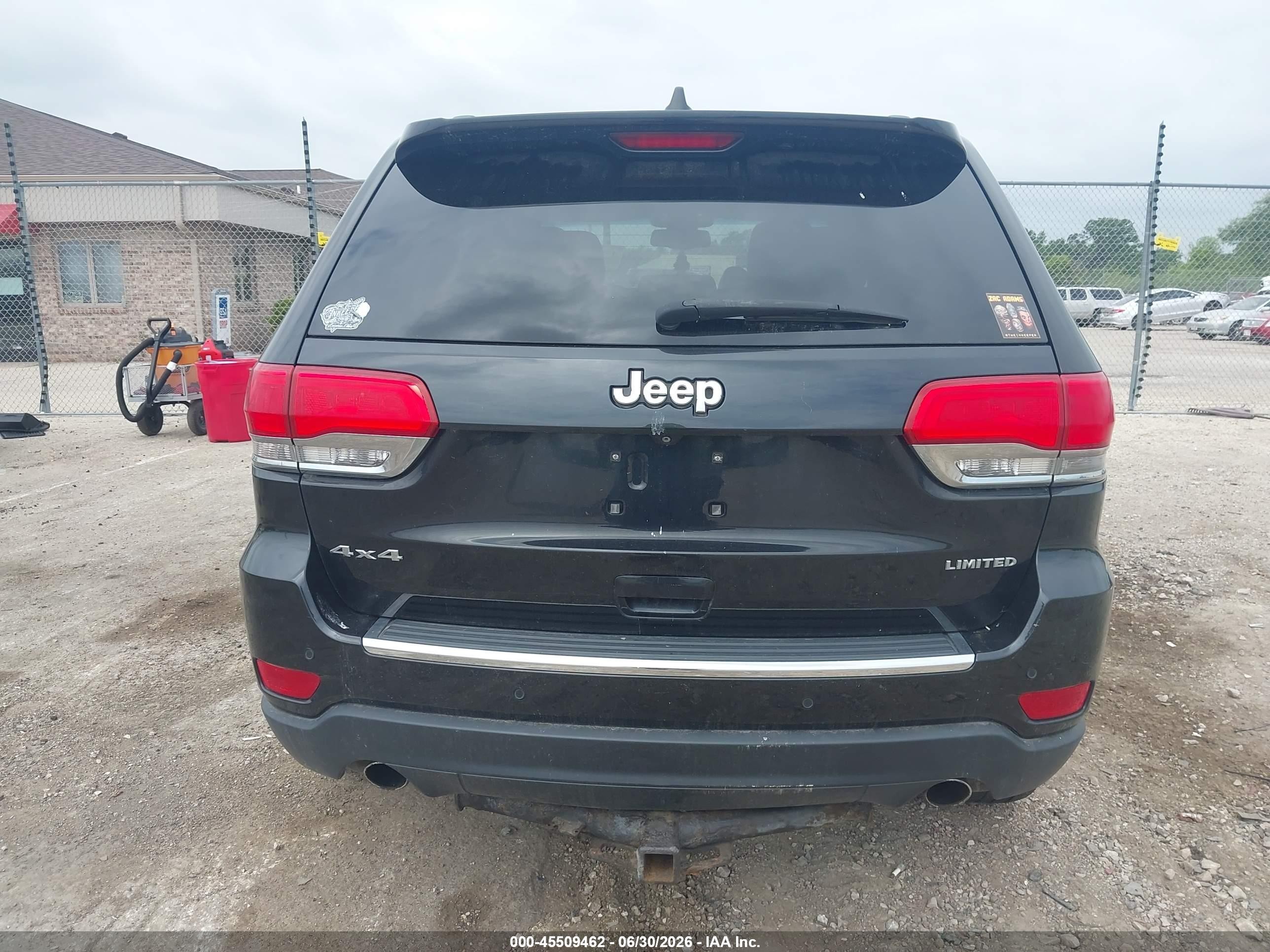 2014 Jeep Grand Cherokee Limited Black vin: 1C4RJFBG3EC186074