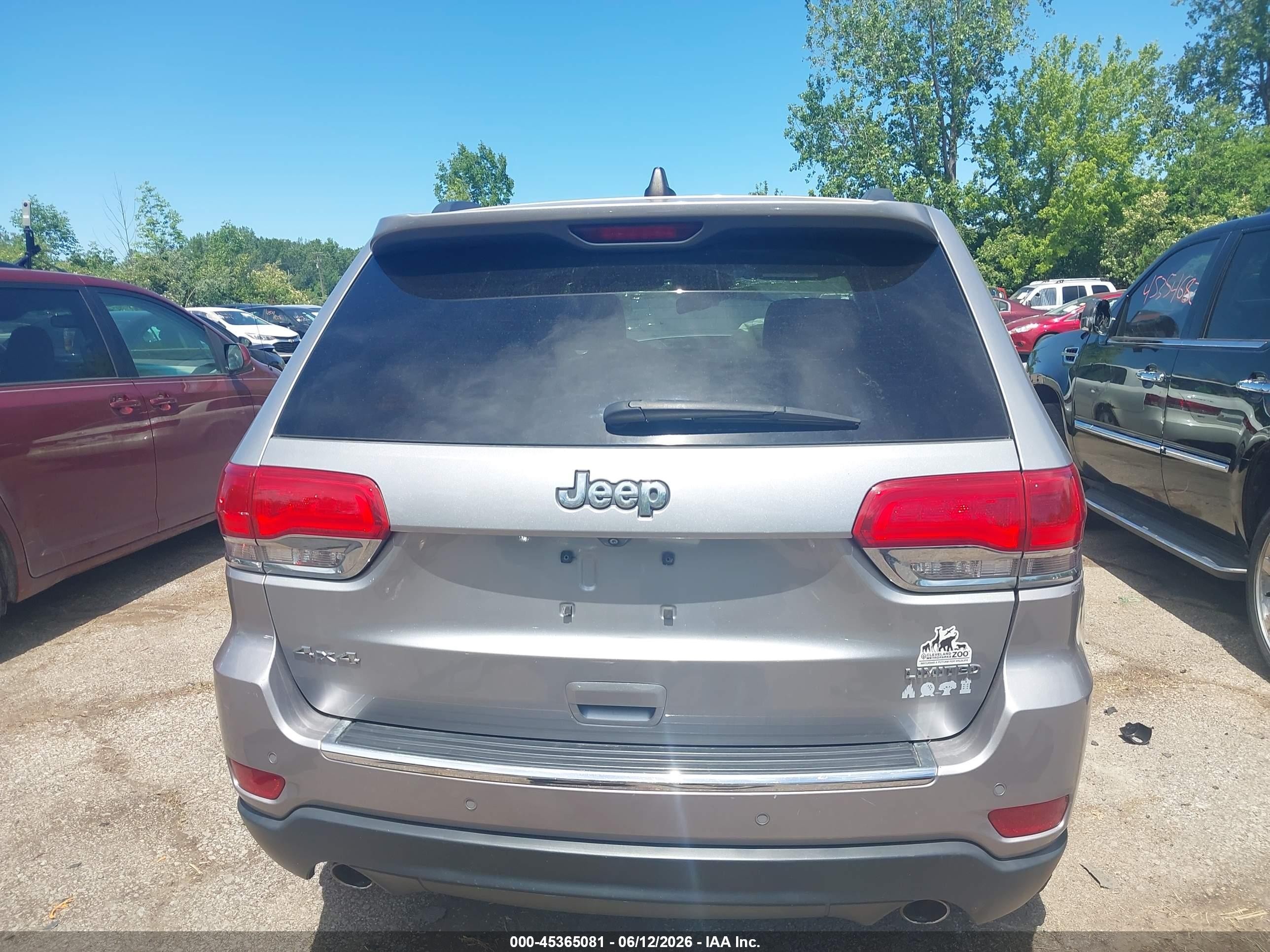 2014 Jeep Grand Cherokee Limited Silver vin: 1C4RJFBG3EC189654