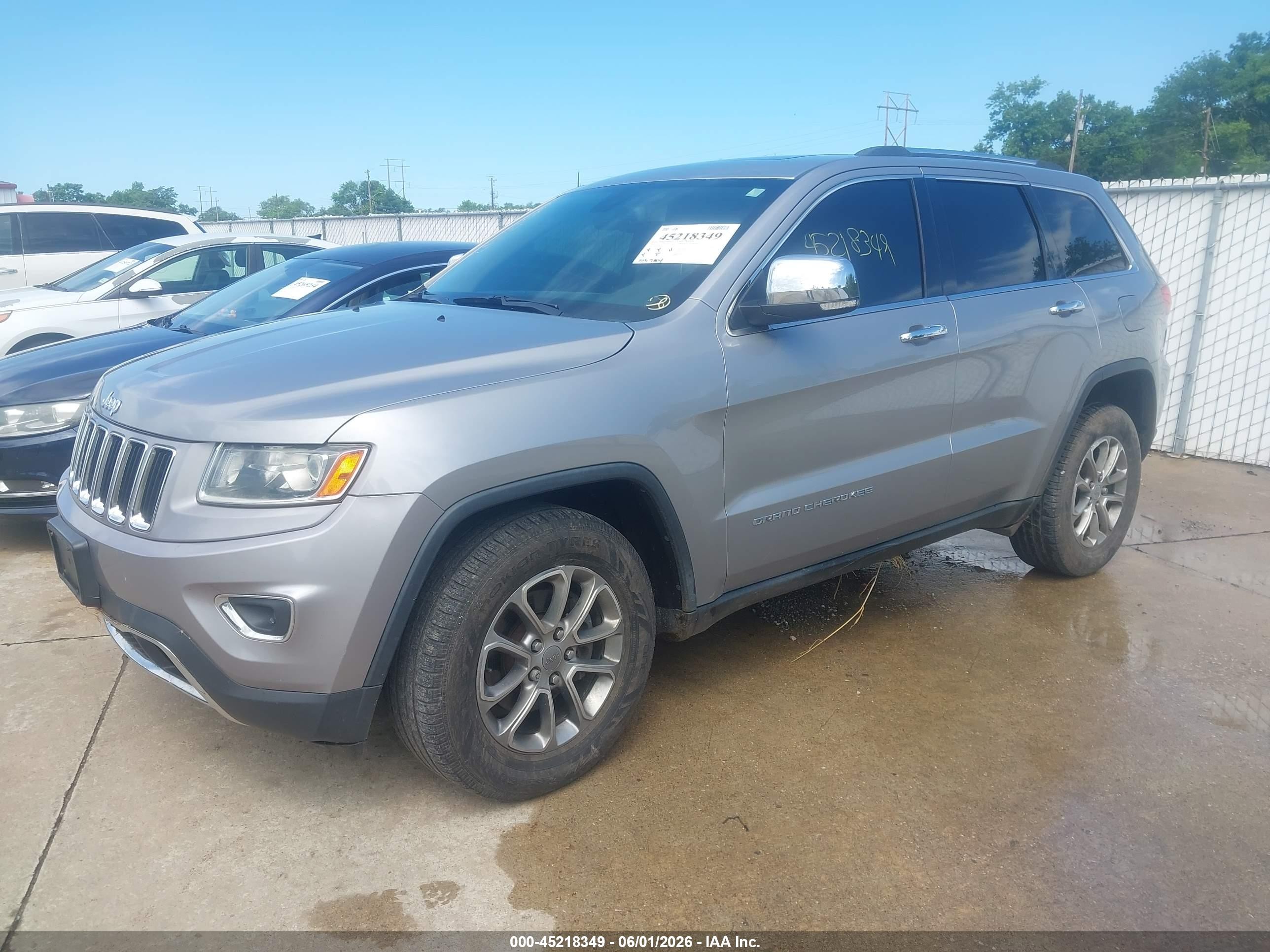 2014 Jeep Grand Cherokee Limited Серебряный vin: 1C4RJFBG3EC210101