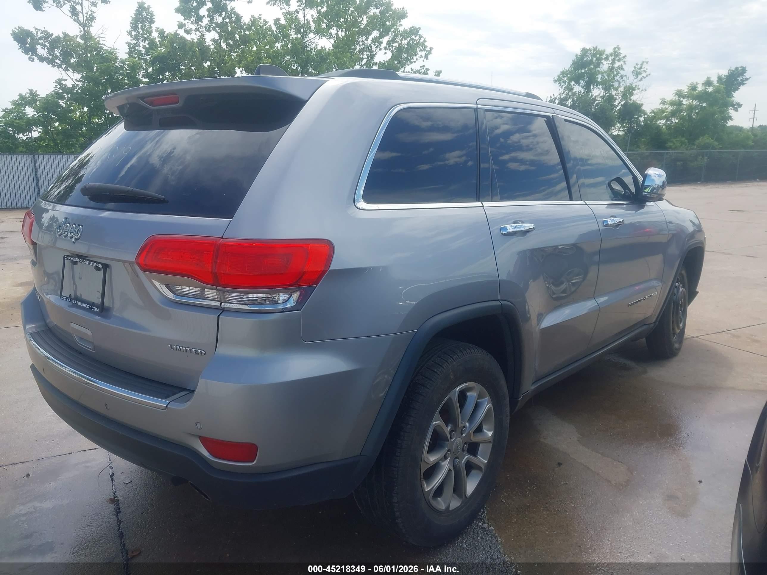 2014 Jeep Grand Cherokee Limited Серебряный vin: 1C4RJFBG3EC210101