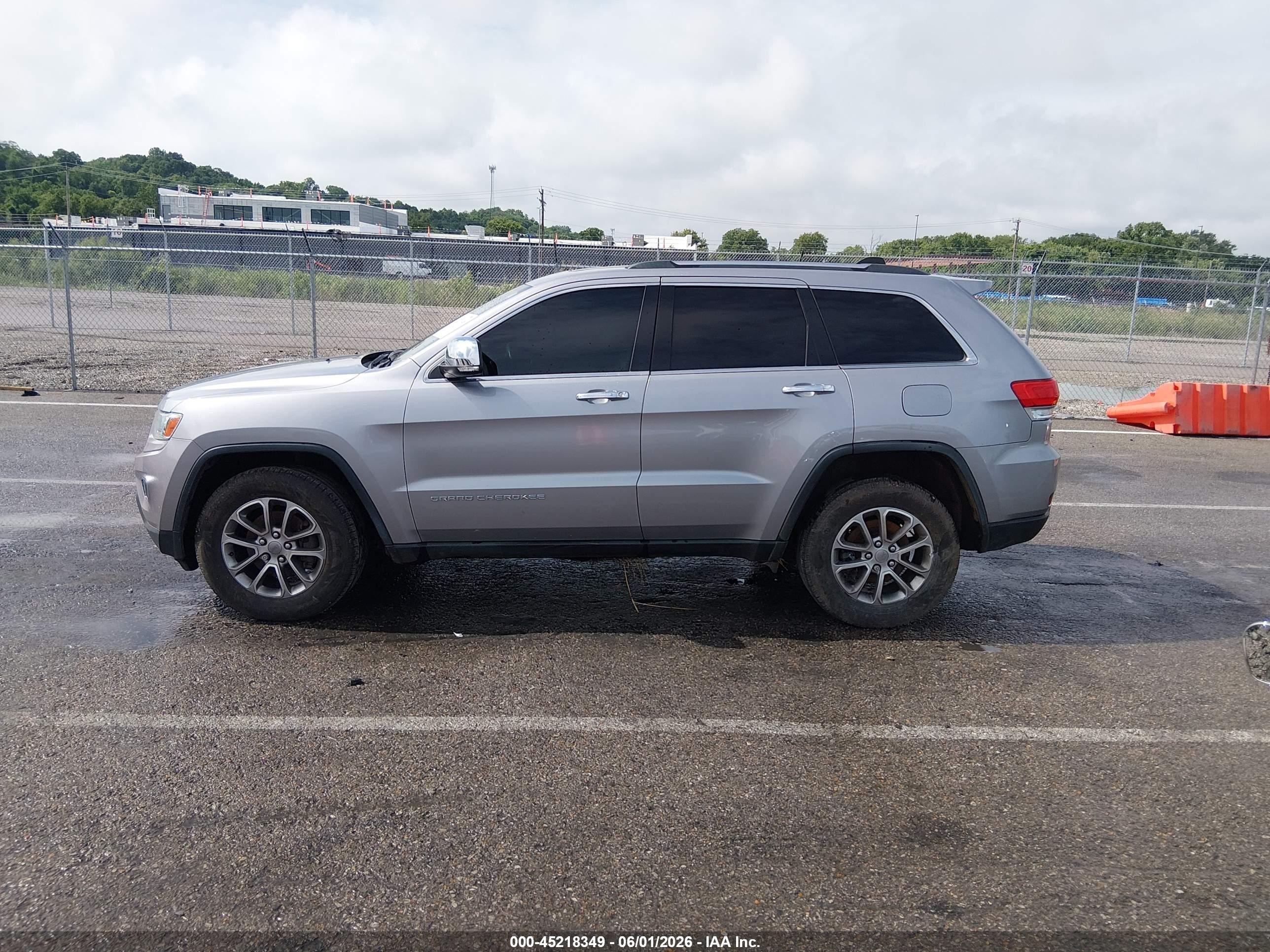 2014 Jeep Grand Cherokee Limited Серебряный vin: 1C4RJFBG3EC210101