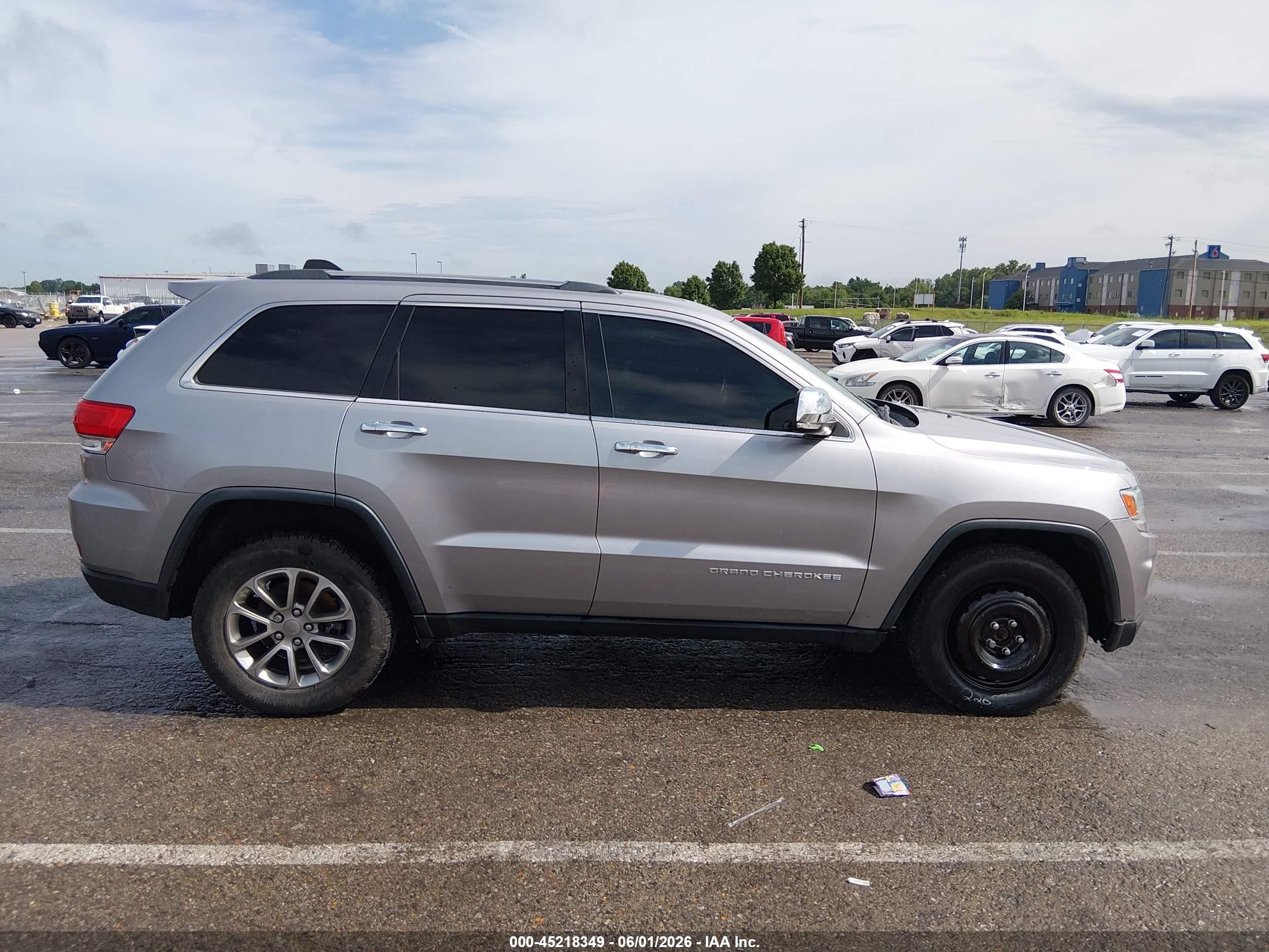2014 Jeep Grand Cherokee Limited Серебряный vin: 1C4RJFBG3EC210101