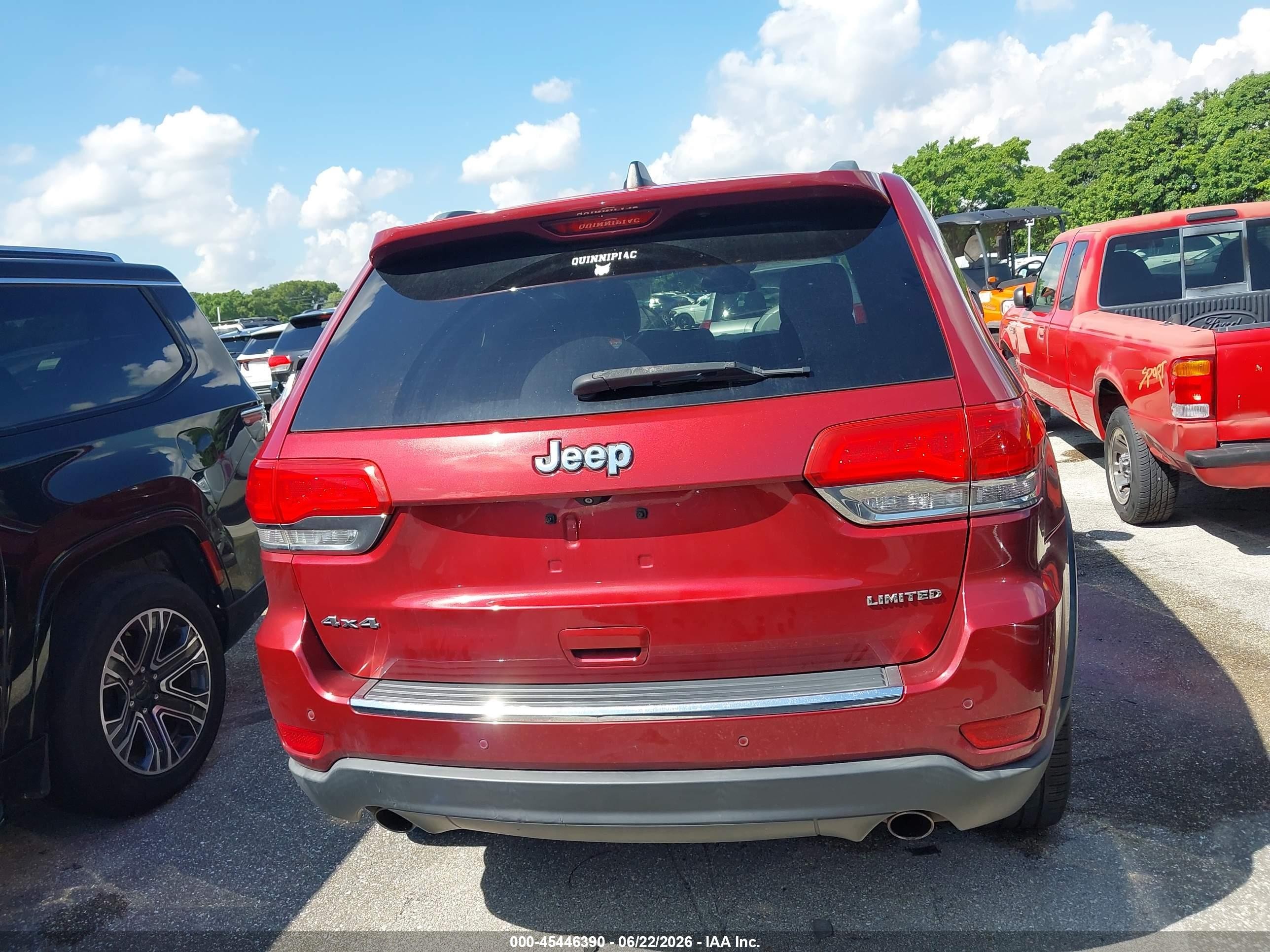2014 Jeep Grand Cherokee Limited Red vin: 1C4RJFBG3EC215170