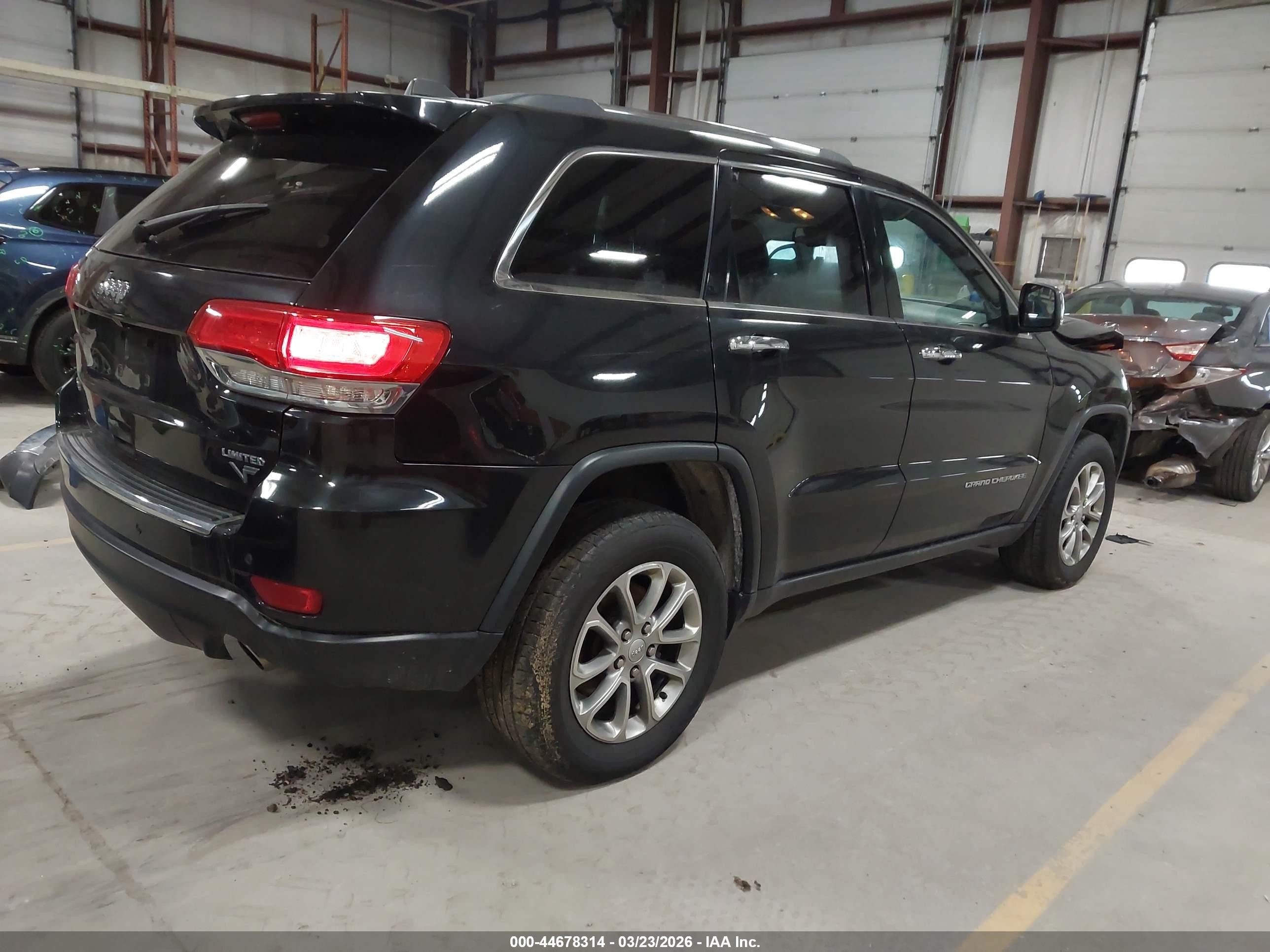 2014 Jeep Grand Cherokee Limited Black vin: 1C4RJFBG3EC219168