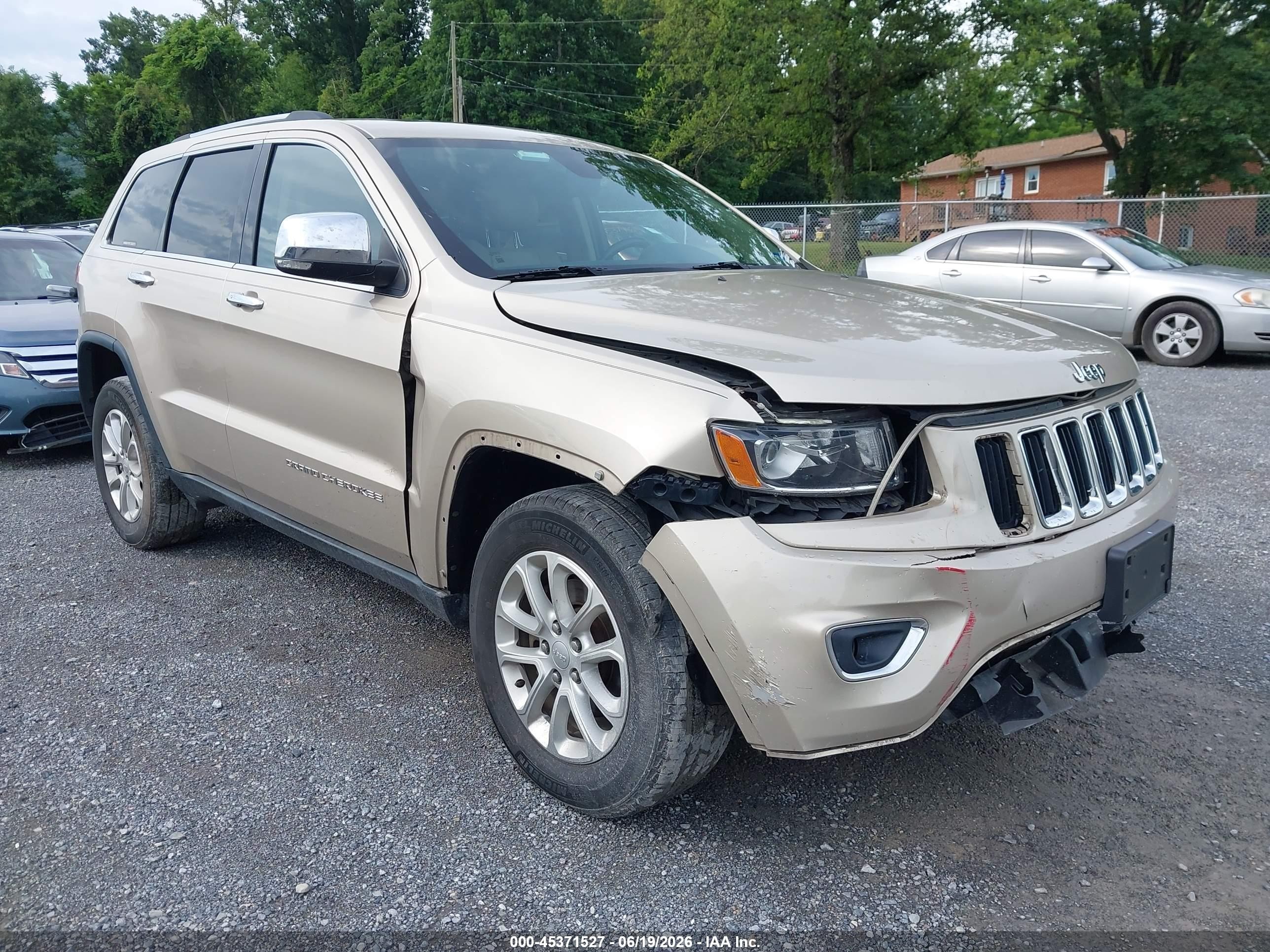2014 Jeep Grand Cherokee Limited Gold vin: 1C4RJFBG3EC227027