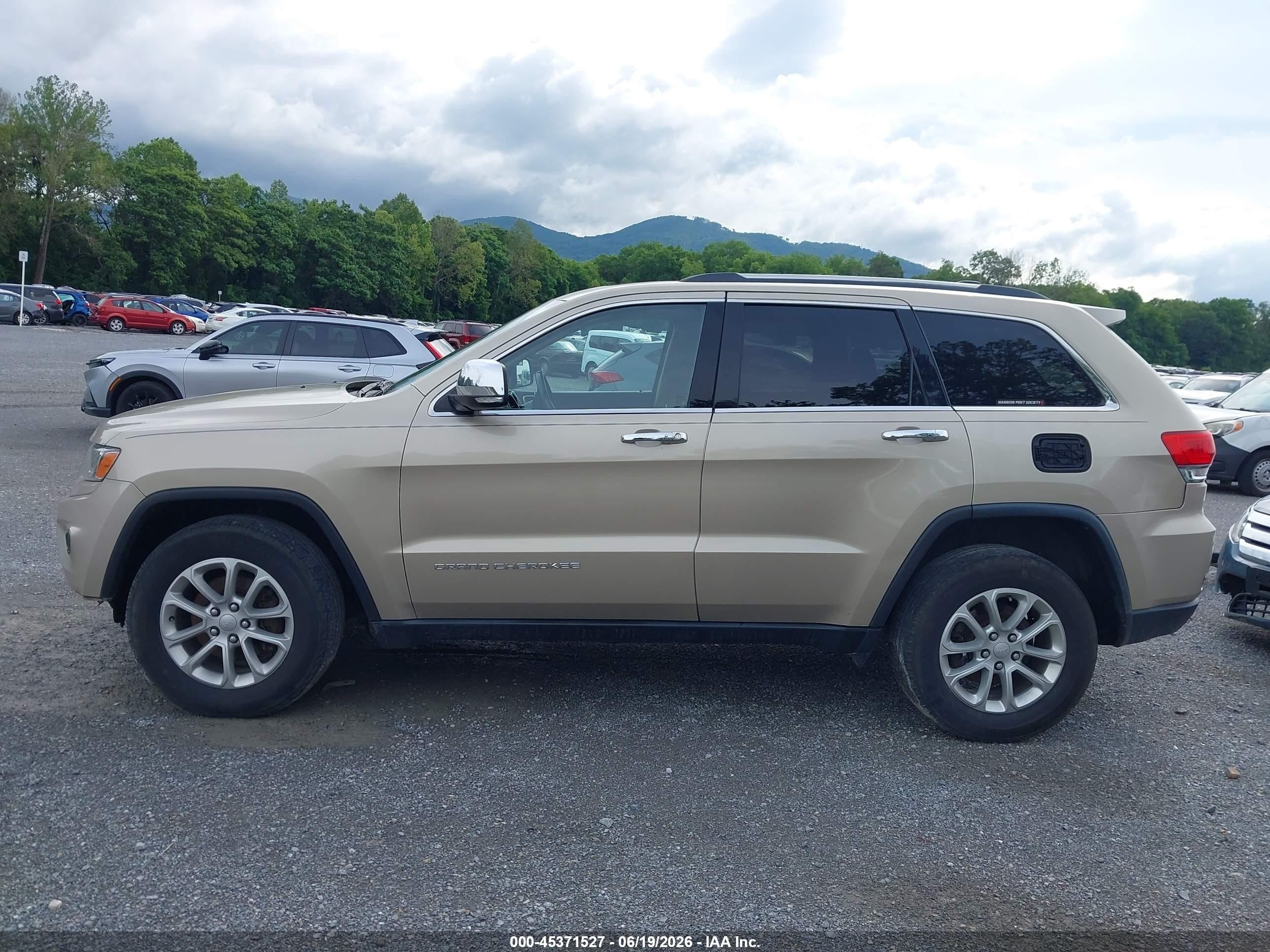 2014 Jeep Grand Cherokee Limited Gold vin: 1C4RJFBG3EC227027