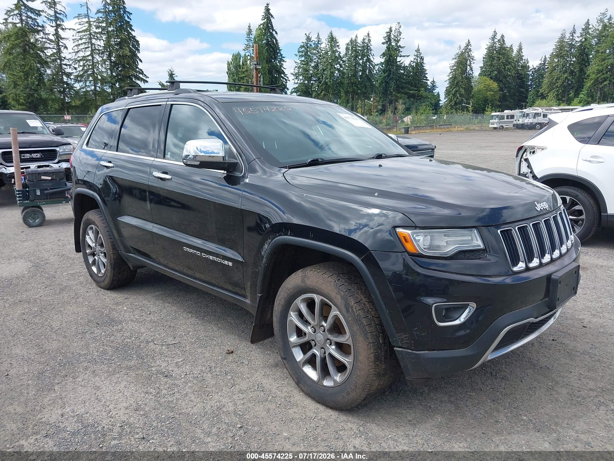2014 Jeep Grand Cherokee Limited Black vin: 1C4RJFBG3EC231885