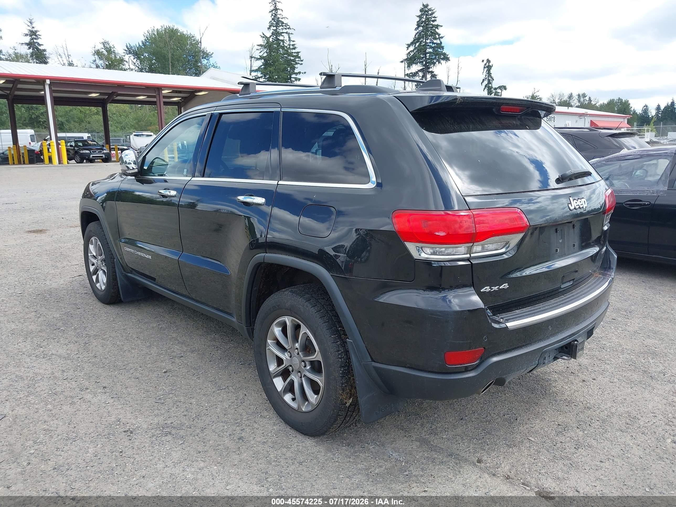 2014 Jeep Grand Cherokee Limited Black vin: 1C4RJFBG3EC231885