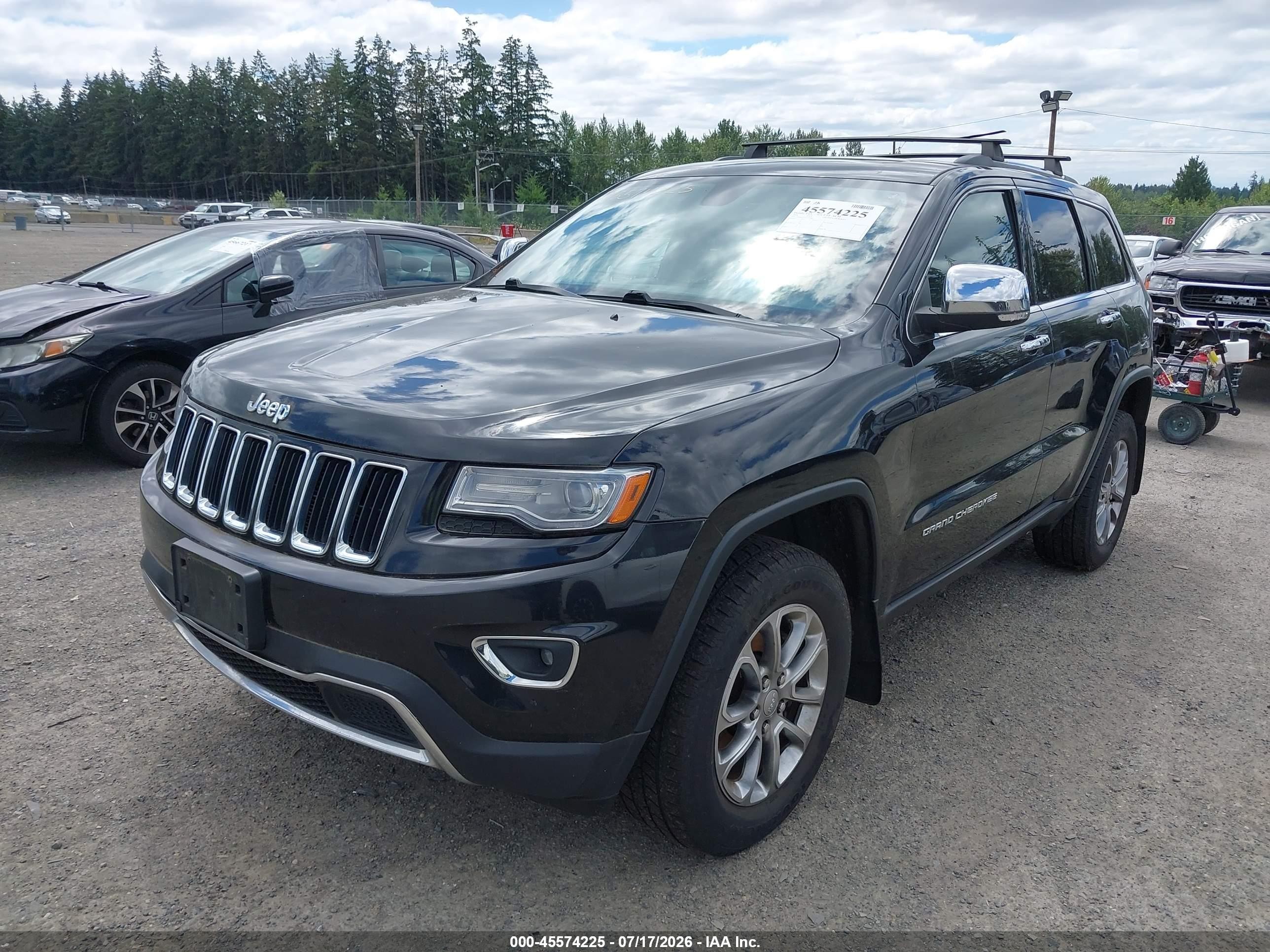 2014 Jeep Grand Cherokee Limited Black vin: 1C4RJFBG3EC231885