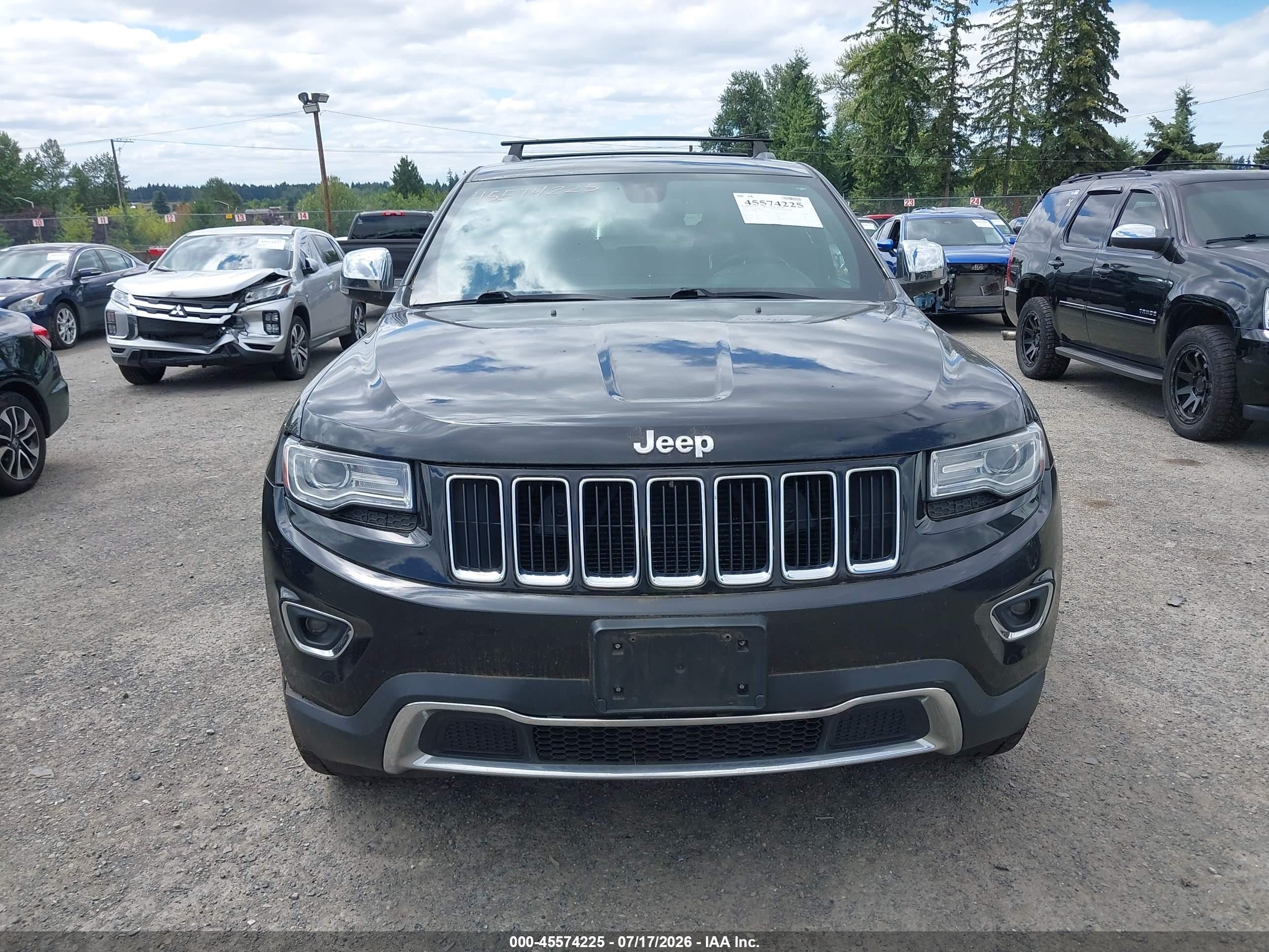 2014 Jeep Grand Cherokee Limited Black vin: 1C4RJFBG3EC231885
