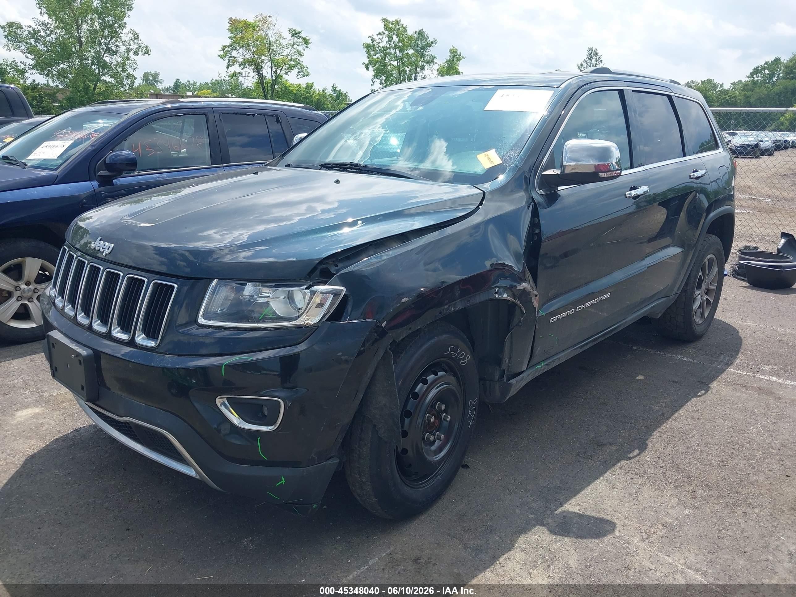 2014 Jeep Grand Cherokee Limited Black vin: 1C4RJFBG3EC254583