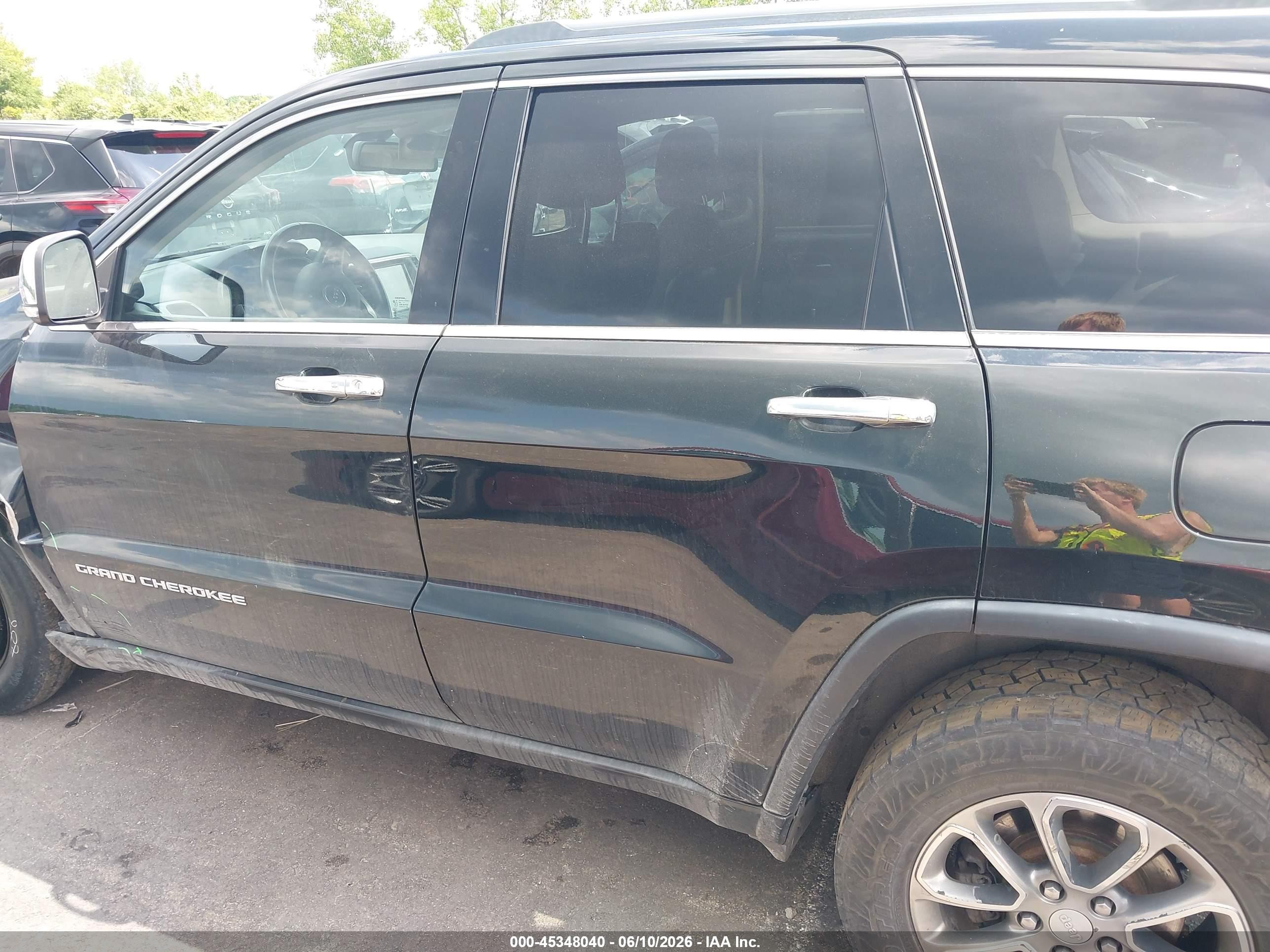 2014 Jeep Grand Cherokee Limited Black vin: 1C4RJFBG3EC254583