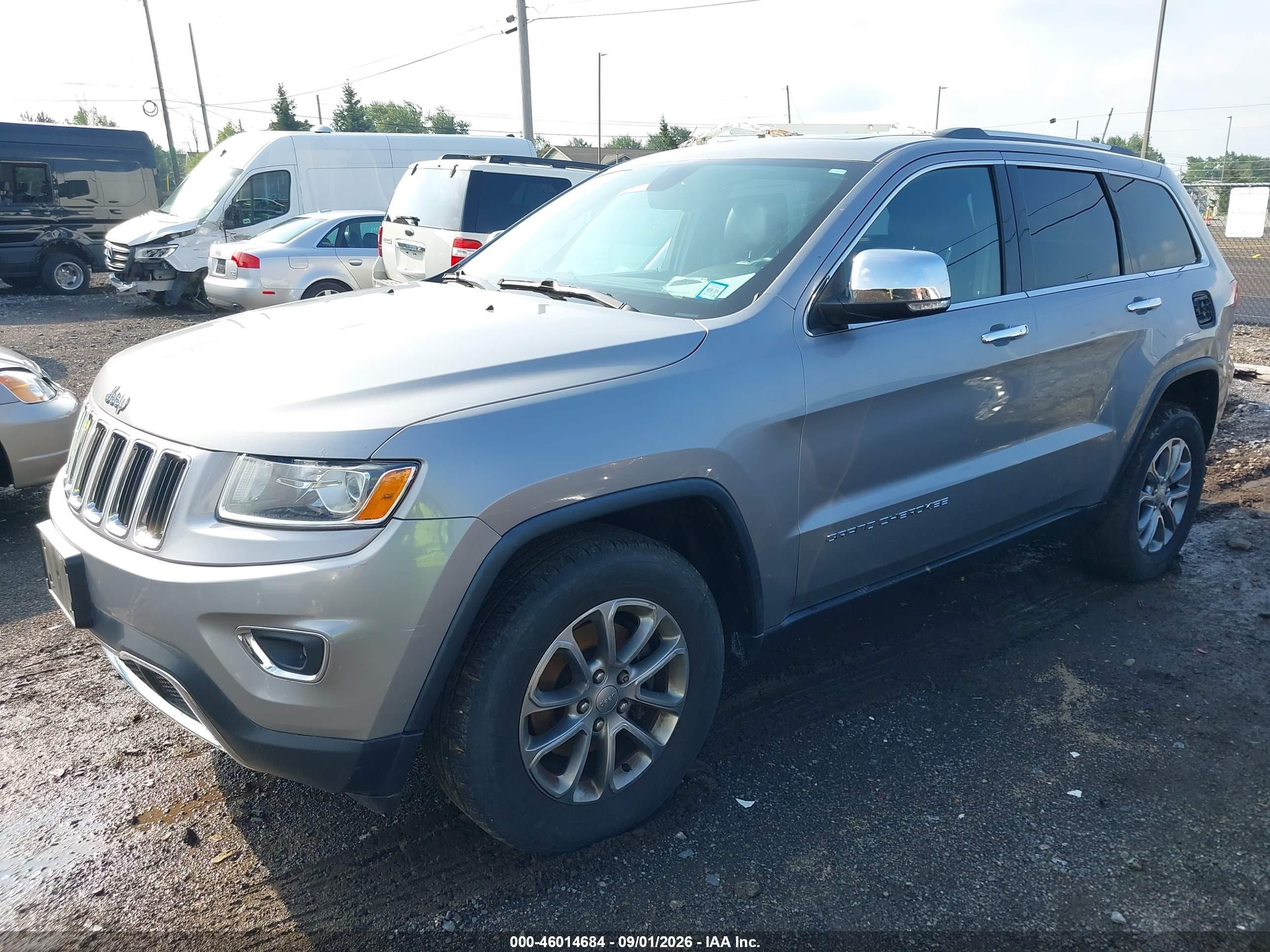 2014 Jeep Grand Cherokee Limited Silver vin: 1C4RJFBG3EC274977