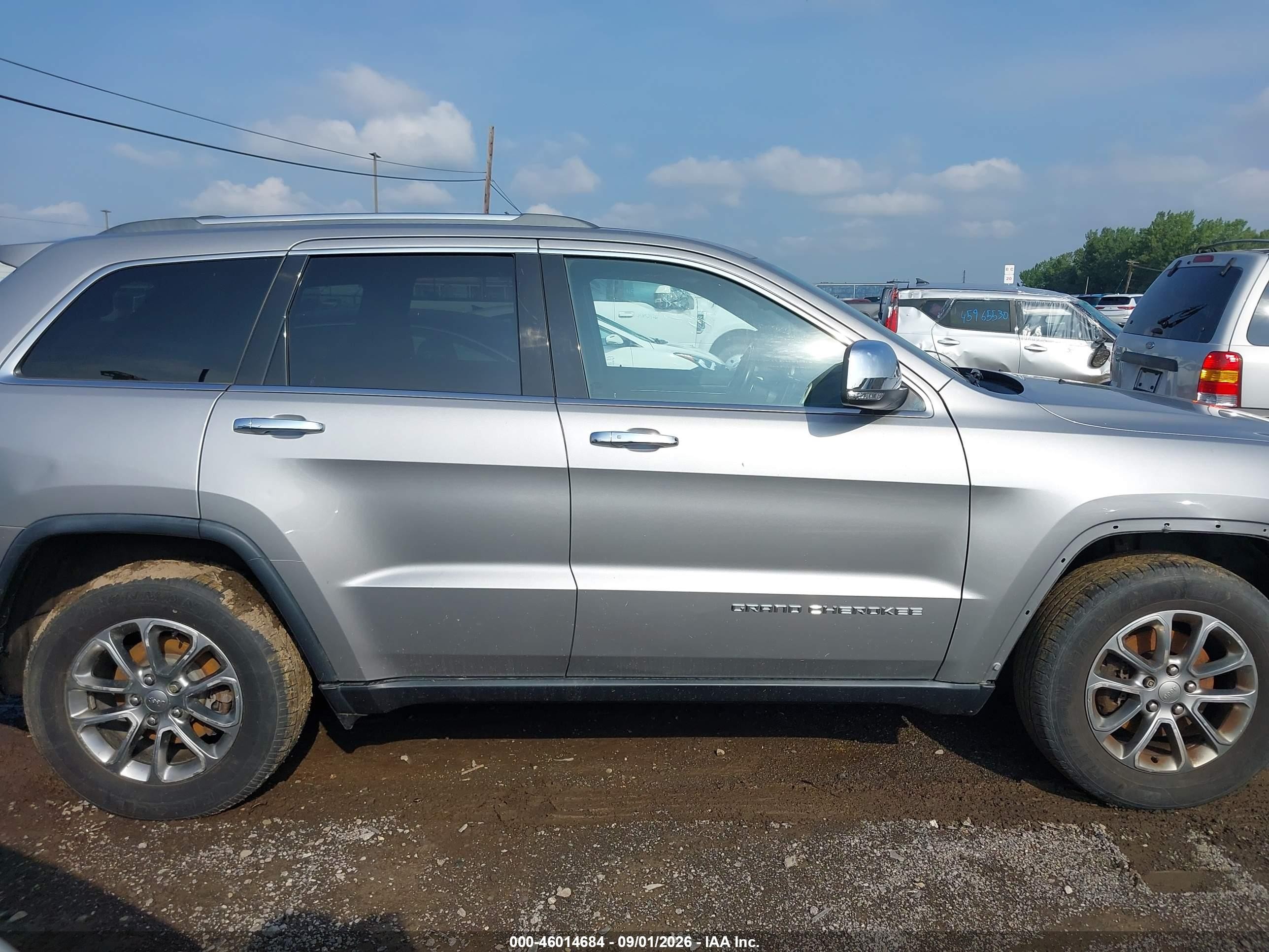 2014 Jeep Grand Cherokee Limited Silver vin: 1C4RJFBG3EC274977