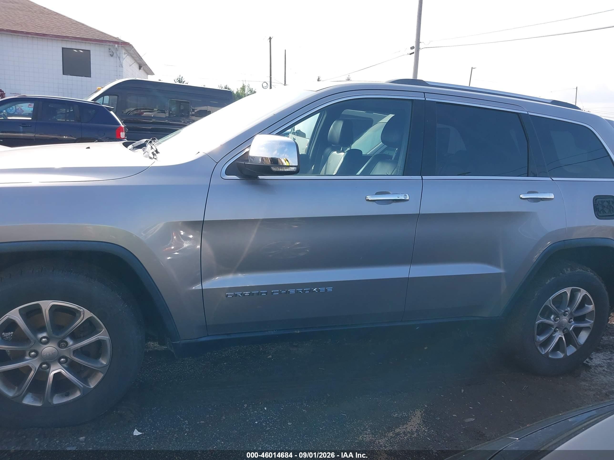 2014 Jeep Grand Cherokee Limited Silver vin: 1C4RJFBG3EC274977
