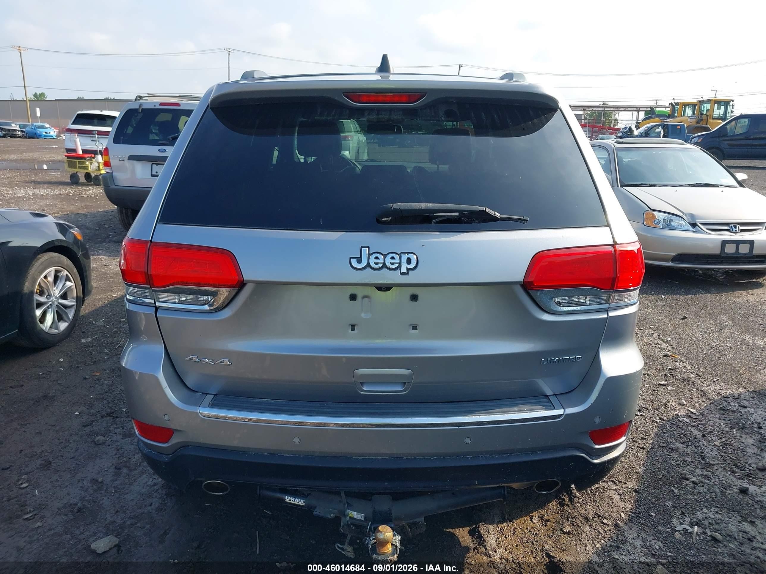 2014 Jeep Grand Cherokee Limited Silver vin: 1C4RJFBG3EC274977