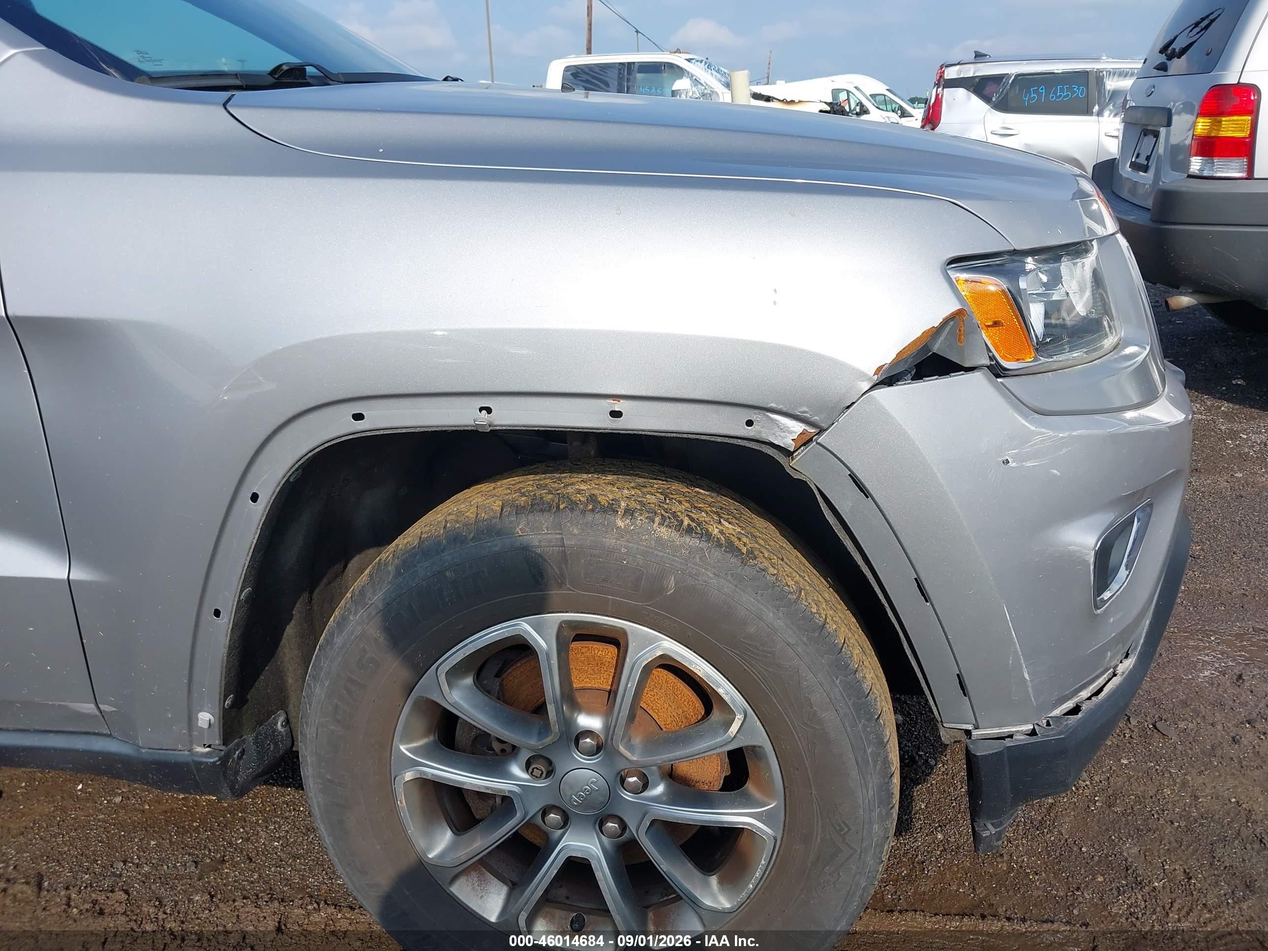 2014 Jeep Grand Cherokee Limited Silver vin: 1C4RJFBG3EC274977