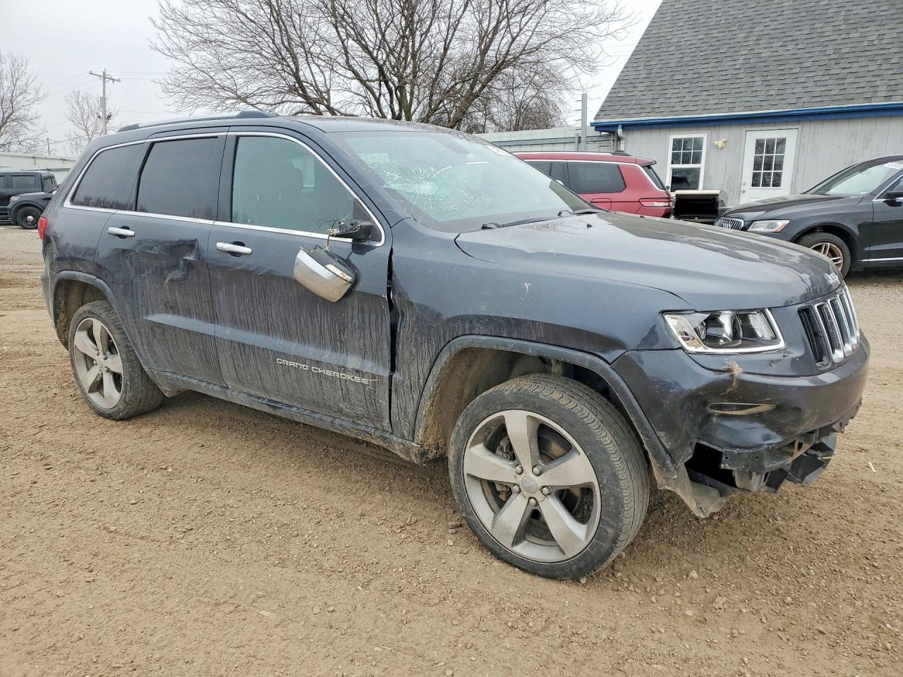 2014 Jeep Grand Cherokee Limited Серый vin: 1C4RJFBG3EC289124