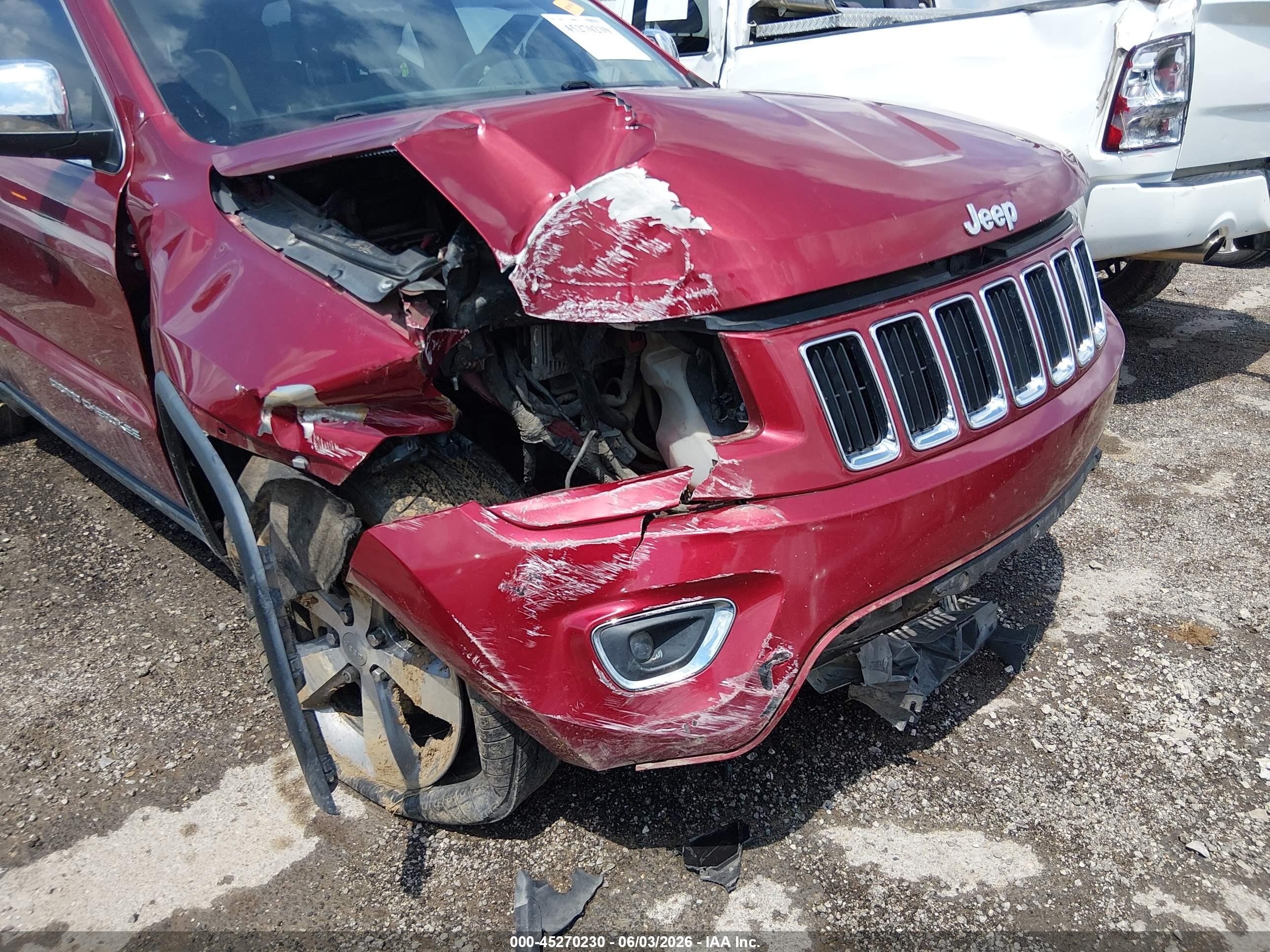 2014 Jeep Grand Cherokee Limited Red vin: 1C4RJFBG3EC326009