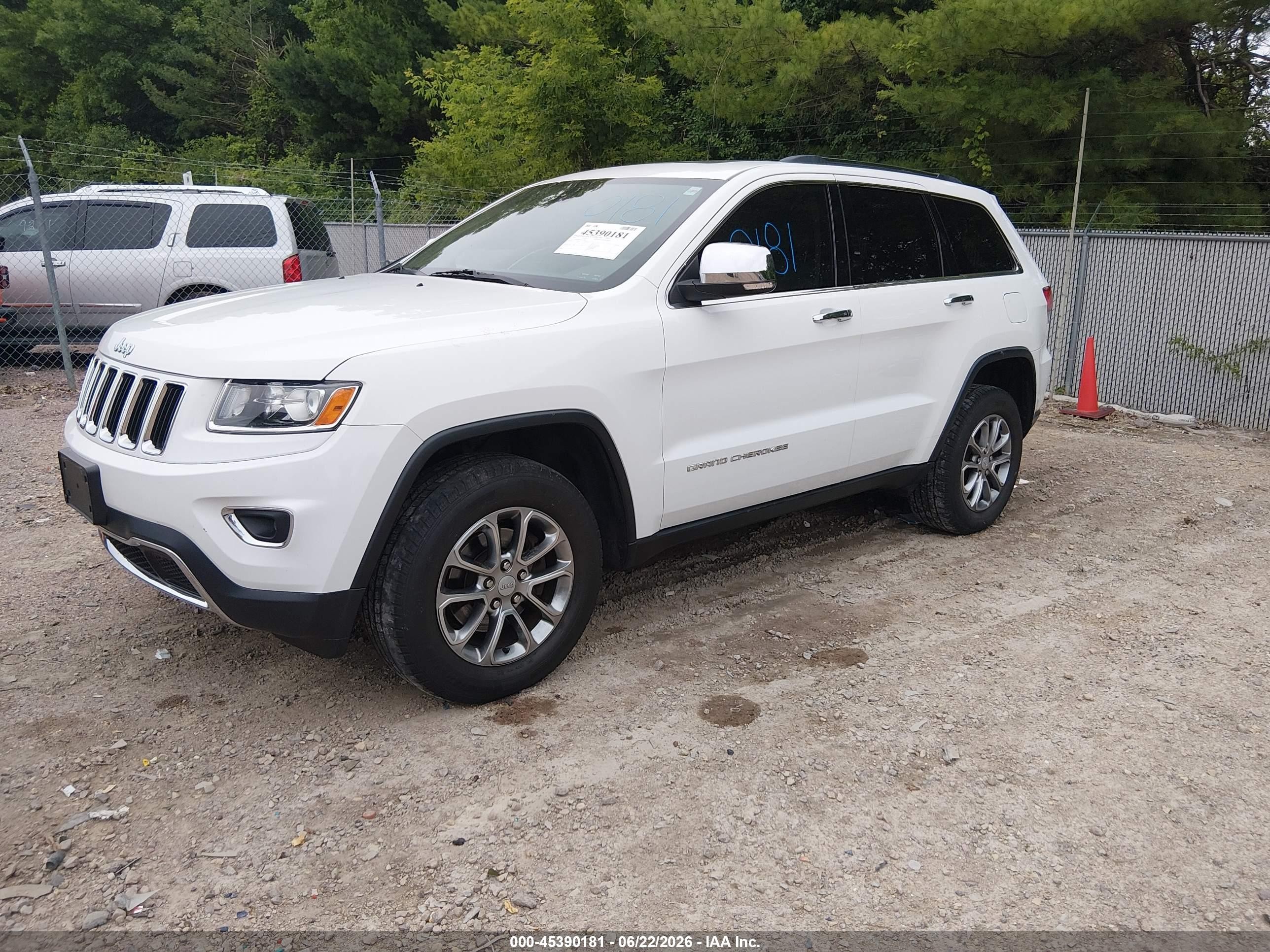 2014 Jeep Grand Cherokee Limited Белый vin: 1C4RJFBG3EC379485