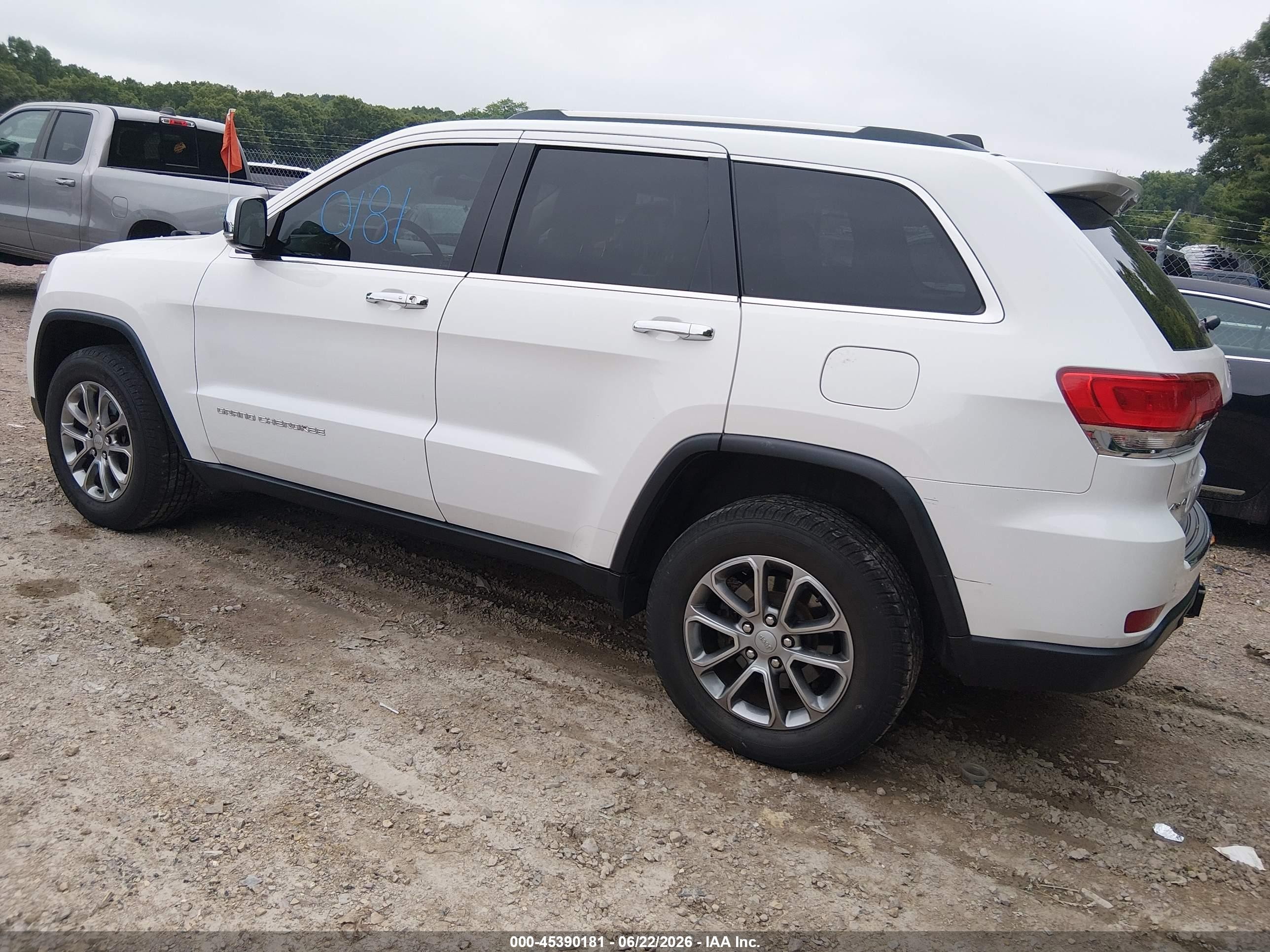 2014 Jeep Grand Cherokee Limited Белый vin: 1C4RJFBG3EC379485