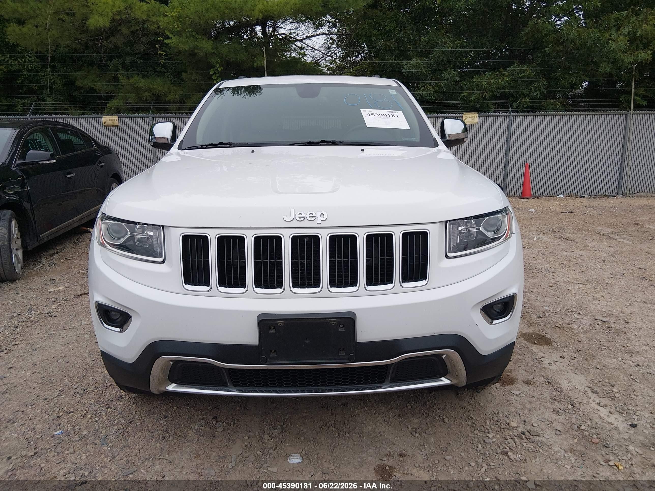 2014 Jeep Grand Cherokee Limited Белый vin: 1C4RJFBG3EC379485
