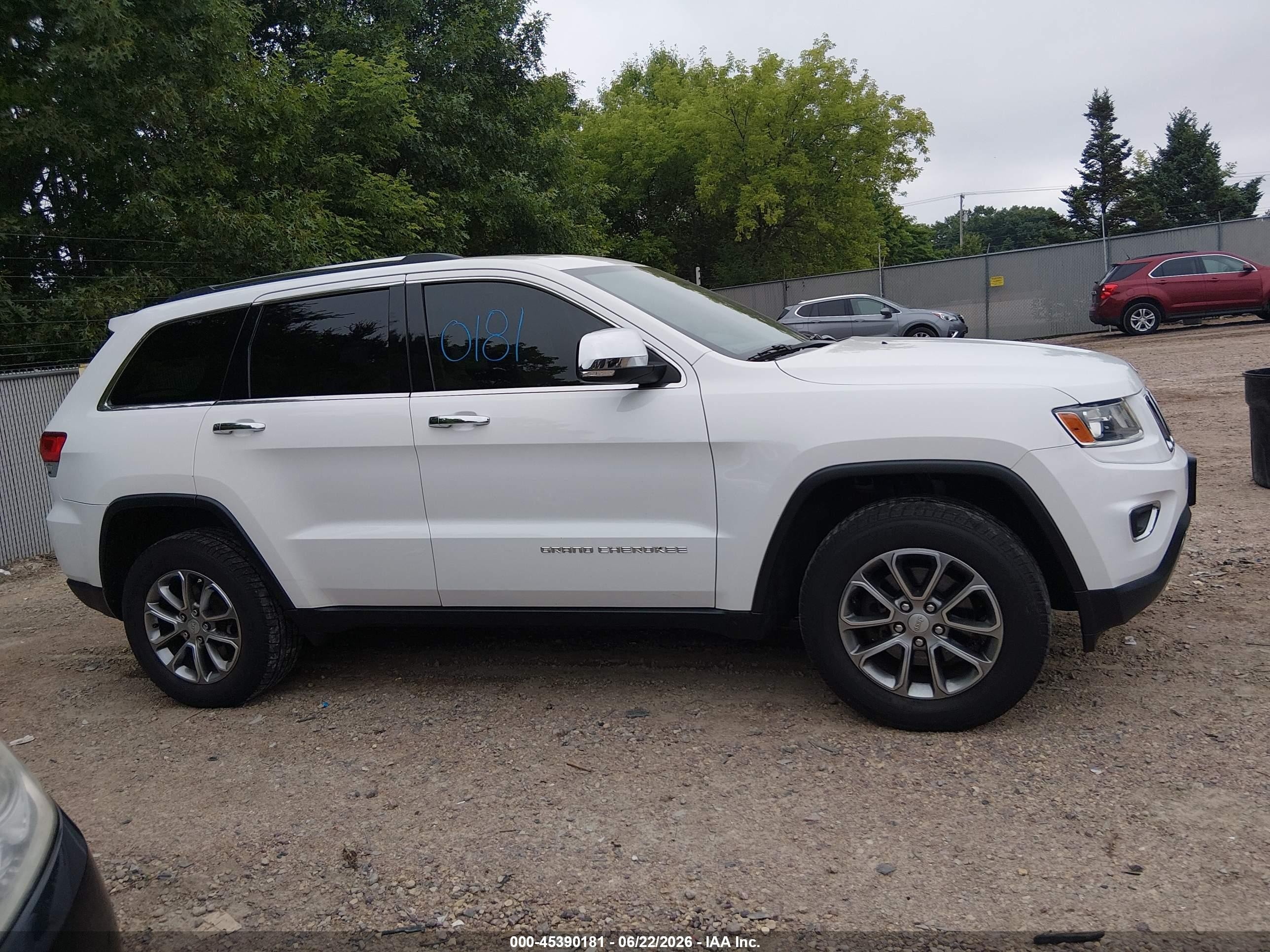2014 Jeep Grand Cherokee Limited Белый vin: 1C4RJFBG3EC379485