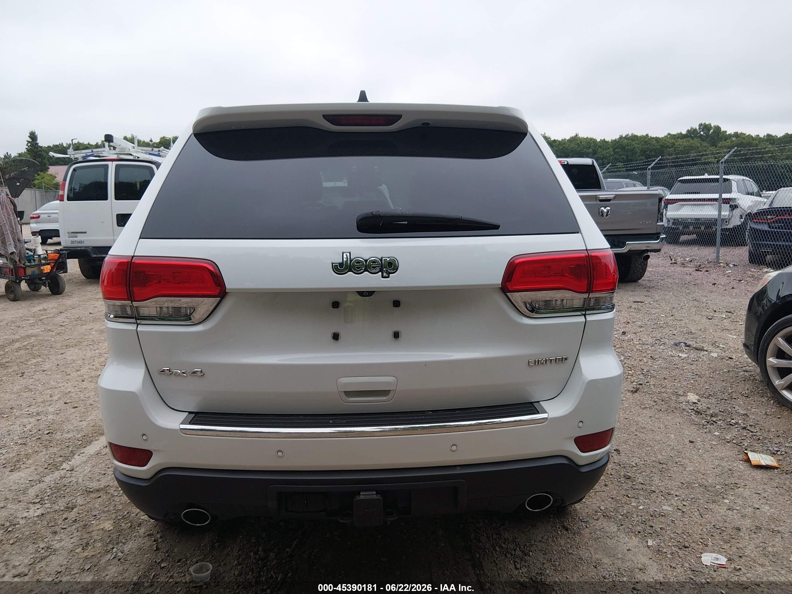 2014 Jeep Grand Cherokee Limited Белый vin: 1C4RJFBG3EC379485