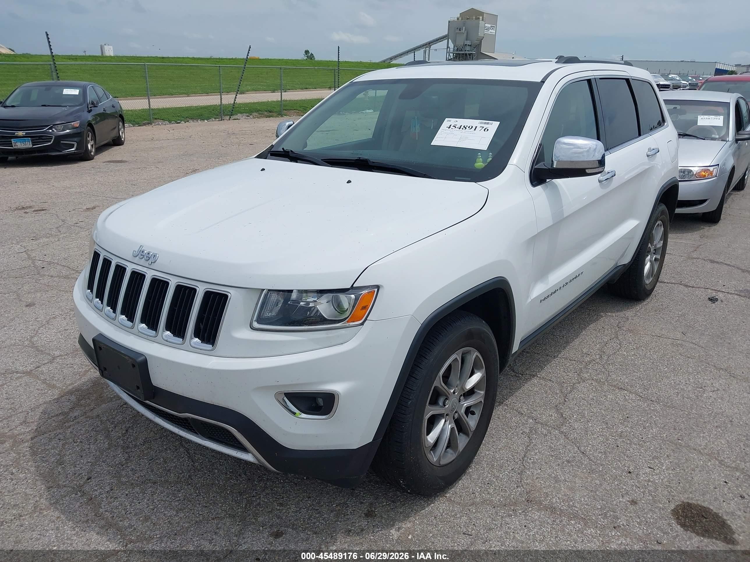 2014 Jeep Grand Cherokee Limited Белый vin: 1C4RJFBG3EC400044