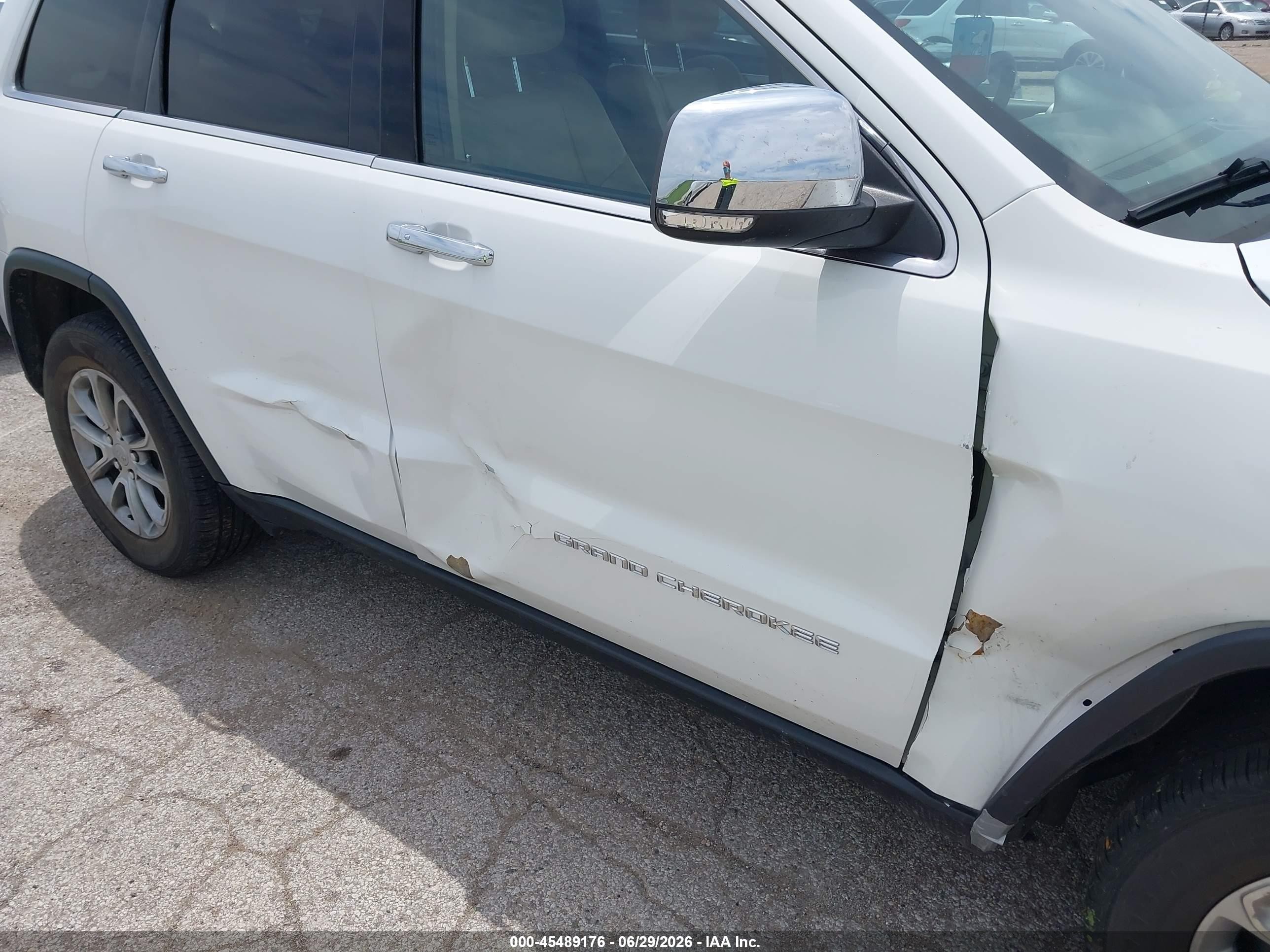 2014 Jeep Grand Cherokee Limited Белый vin: 1C4RJFBG3EC400044
