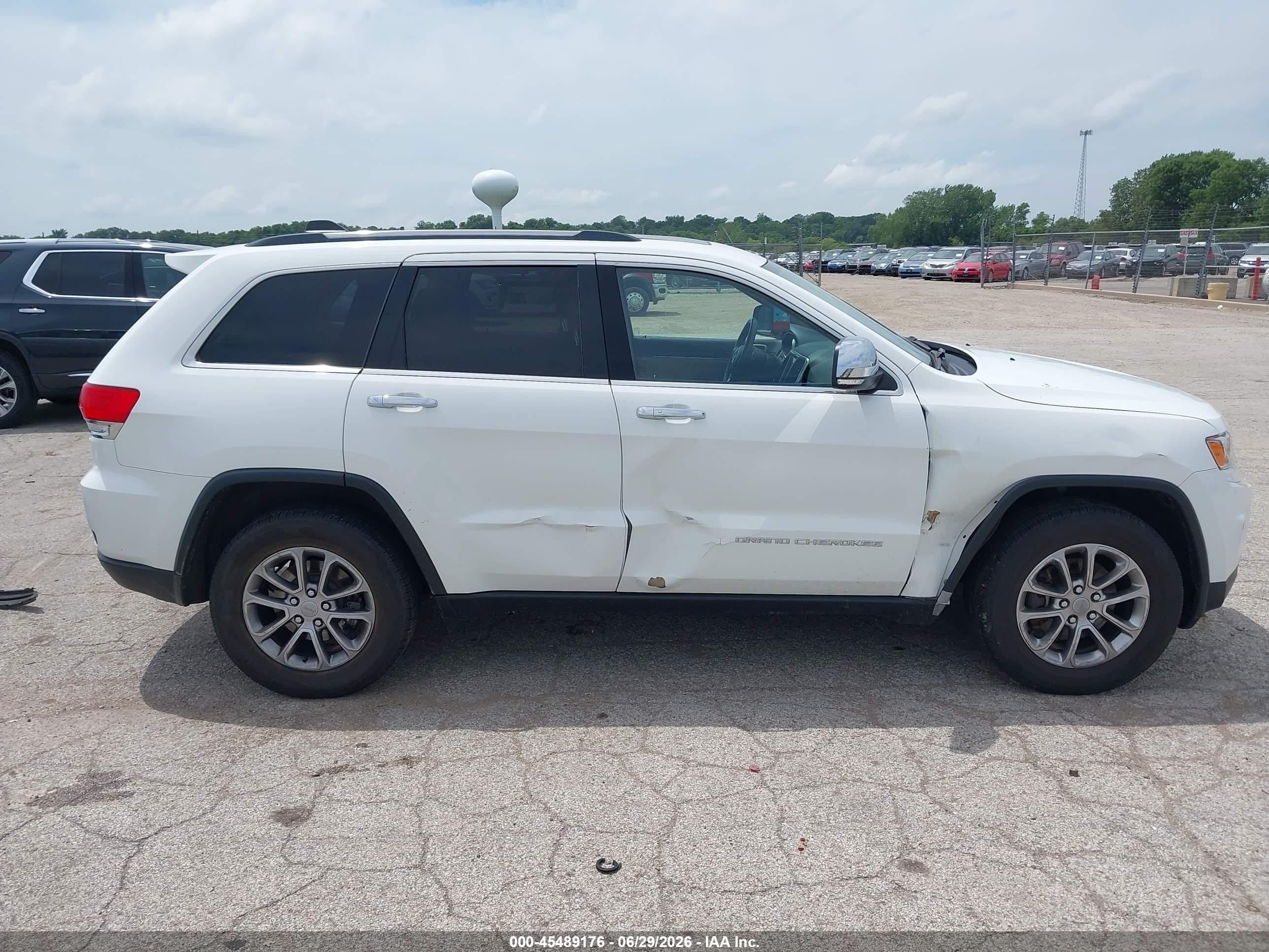 2014 Jeep Grand Cherokee Limited Белый vin: 1C4RJFBG3EC400044
