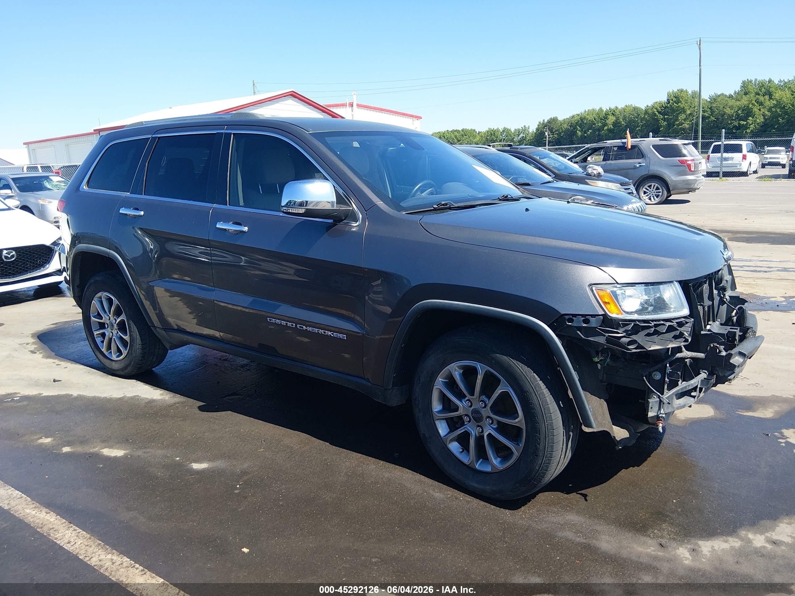 2014 Jeep Grand Cherokee Limited Gray vin: 1C4RJFBG3EC423064
