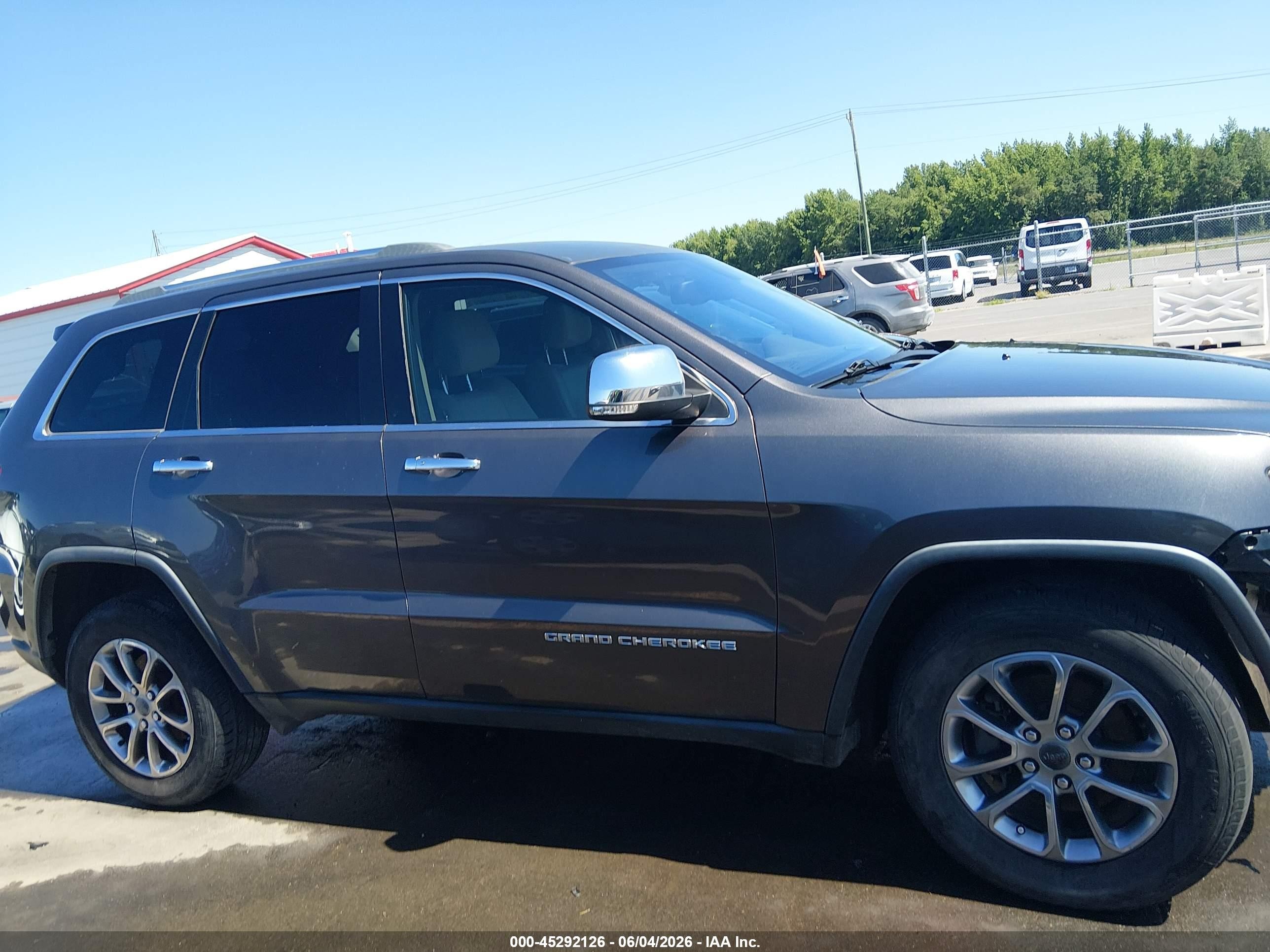 2014 Jeep Grand Cherokee Limited Gray vin: 1C4RJFBG3EC423064
