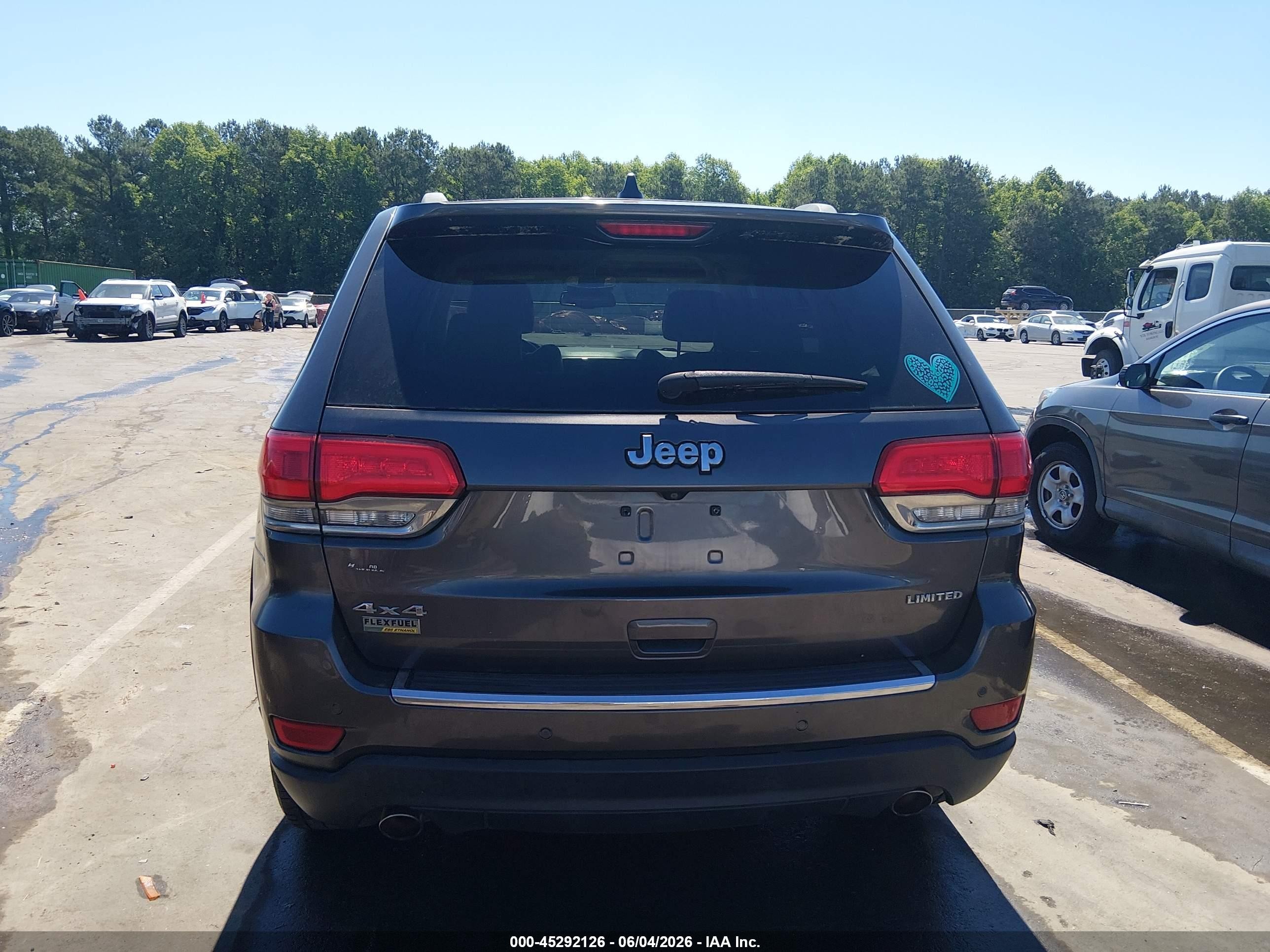 2014 Jeep Grand Cherokee Limited Gray vin: 1C4RJFBG3EC423064