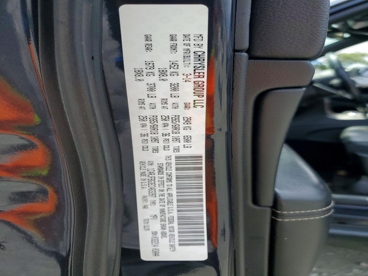 2014 Jeep Grand Cherokee Limited Черный vin: 1C4RJFBG3EC463287