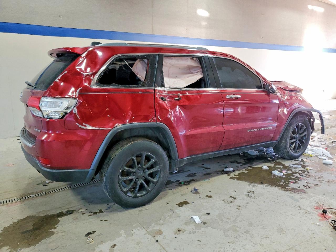 2014 Jeep Grand Cherokee Limited Burgundy vin: 1C4RJFBG3EC472345
