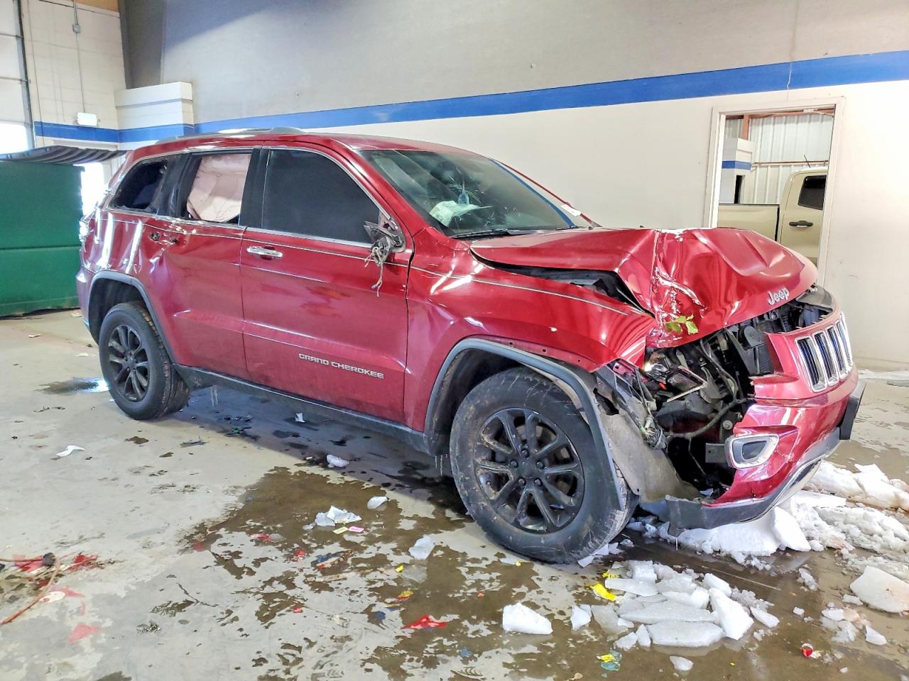 2014 Jeep Grand Cherokee Limited Burgundy vin: 1C4RJFBG3EC472345