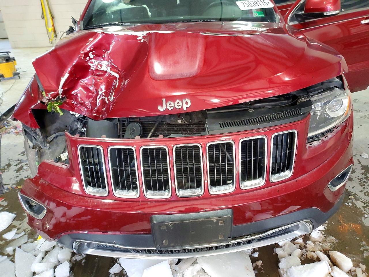 2014 Jeep Grand Cherokee Limited Burgundy vin: 1C4RJFBG3EC472345