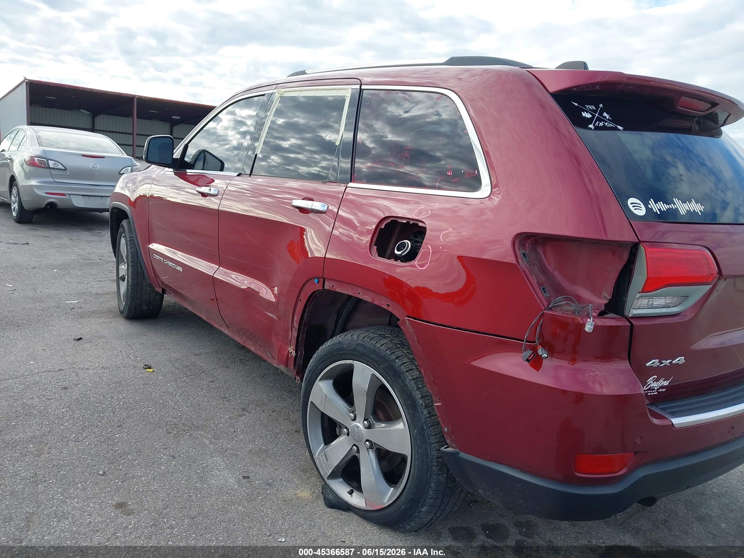 2014 Jeep Grand Cherokee Limited Red vin: 1C4RJFBG3EC486374
