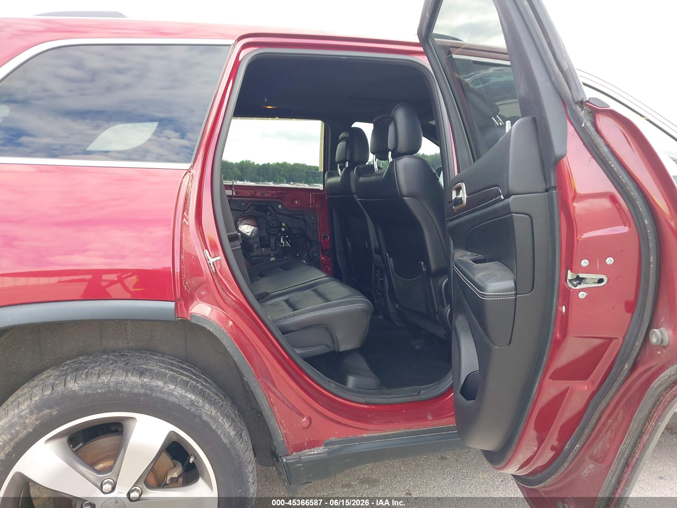 2014 Jeep Grand Cherokee Limited Red vin: 1C4RJFBG3EC486374